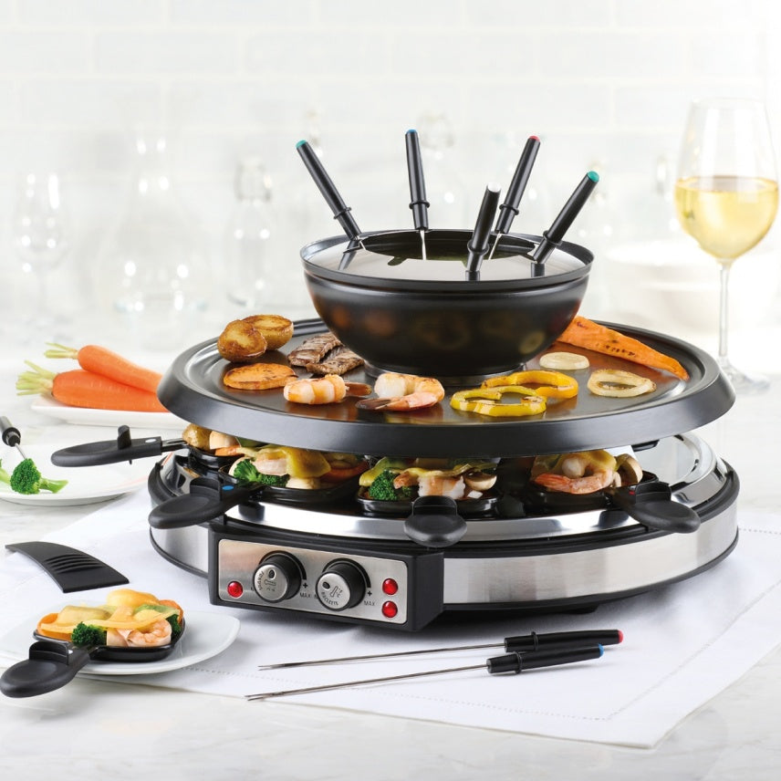 Combo raclette et fondue pour 8 personnes - Trudeau