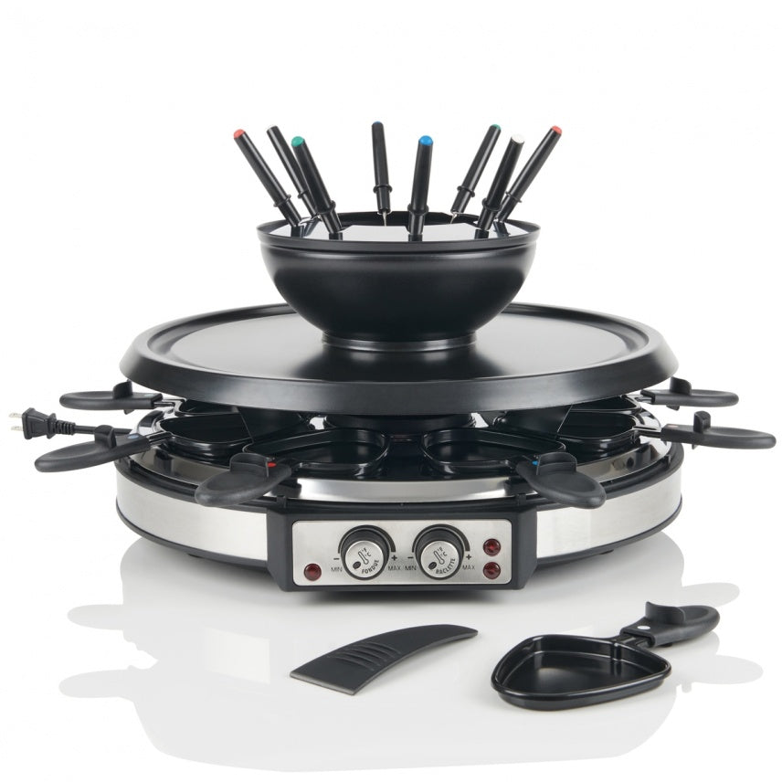 Combo raclette et fondue pour 8 personnes - Trudeau