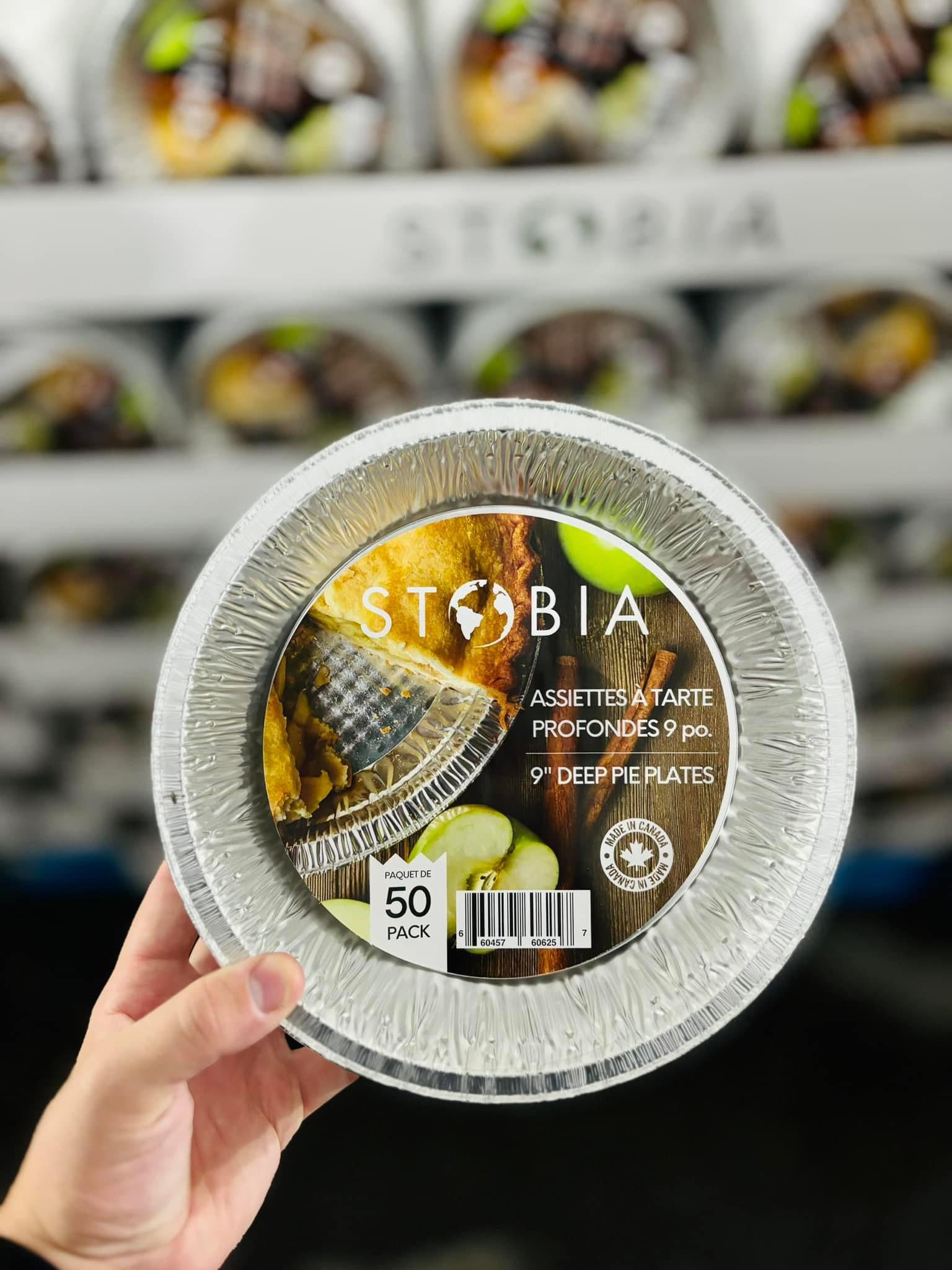 Ensemble de 50 assiettes en aluminium profondes 9 po - Stobia