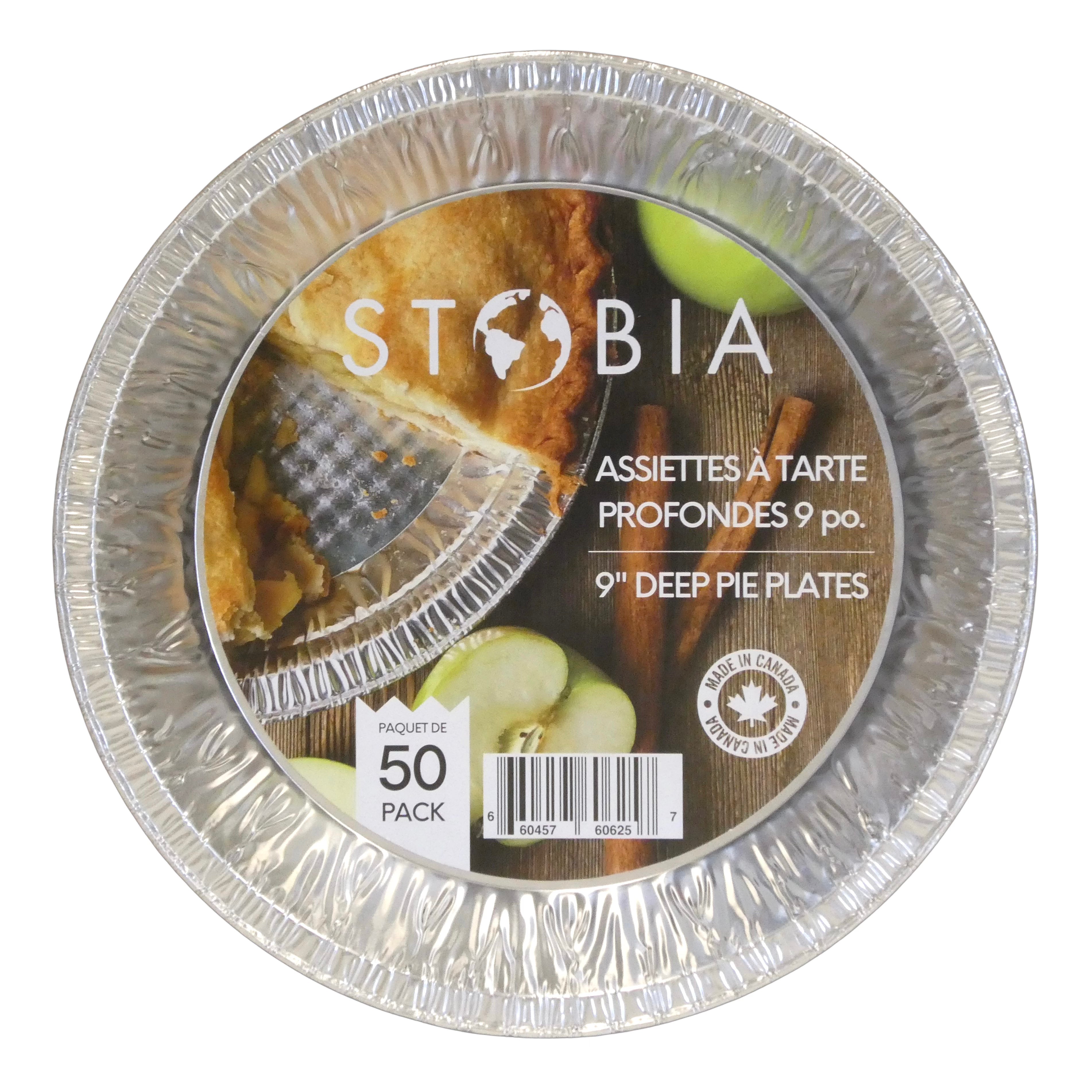 Ensemble de 50 assiettes en aluminium profondes 9 po - Stobia