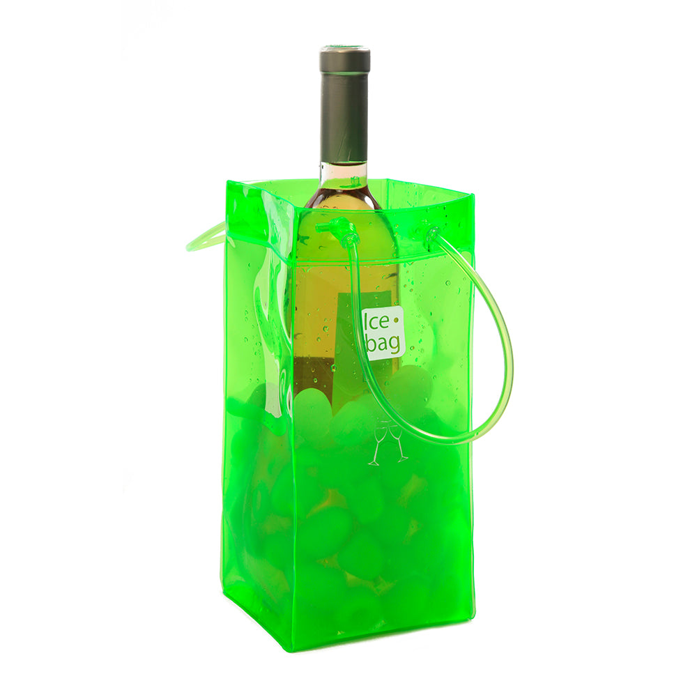 Sac à glace réutilisable pour bouteille de vin Vert