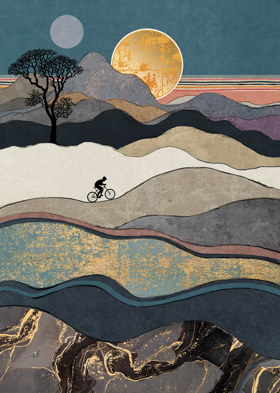 Carte de souhait montagne