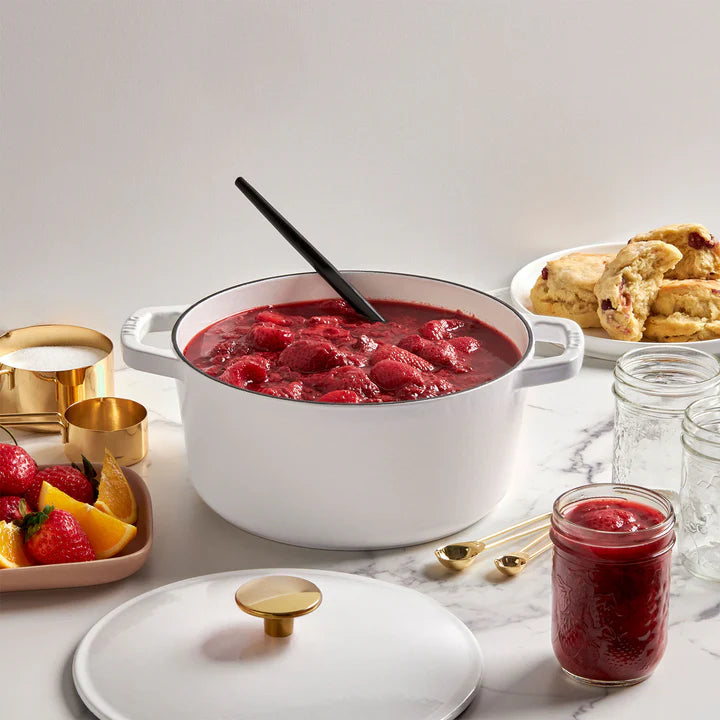 White enameled cast iron casserole dish 3.5L - KANA