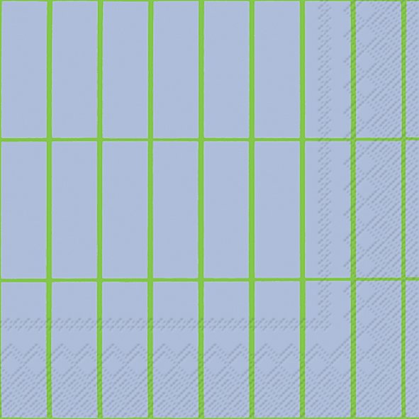 Ensemble de 20 serviettes de table en papier Vert et bleu
