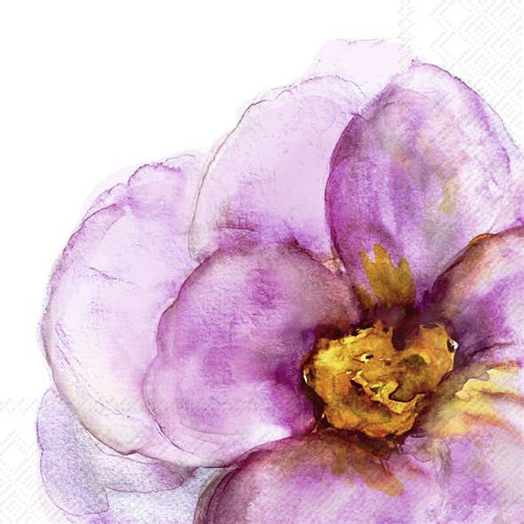 Ensemble de 20 serviettes de table en papier Fleur