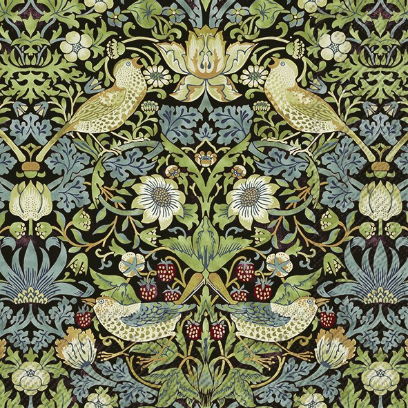 Ensemble de 20 serviettes de table en papier Voleur de fraise