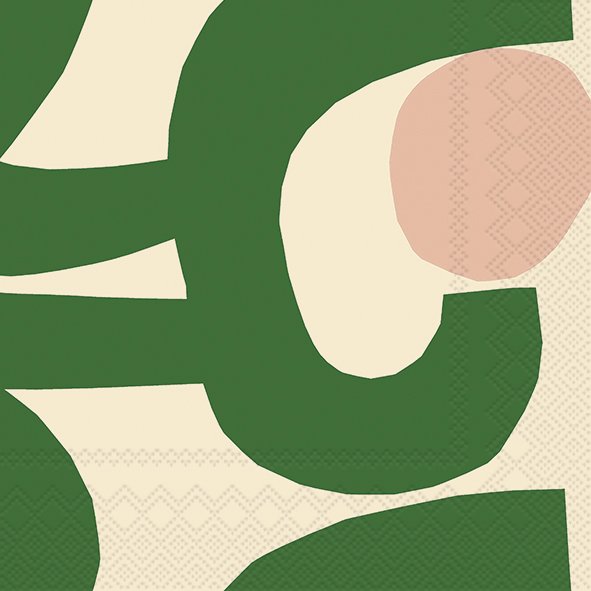 Ensemble de 20 serviettes de table en papier Seppel Vert