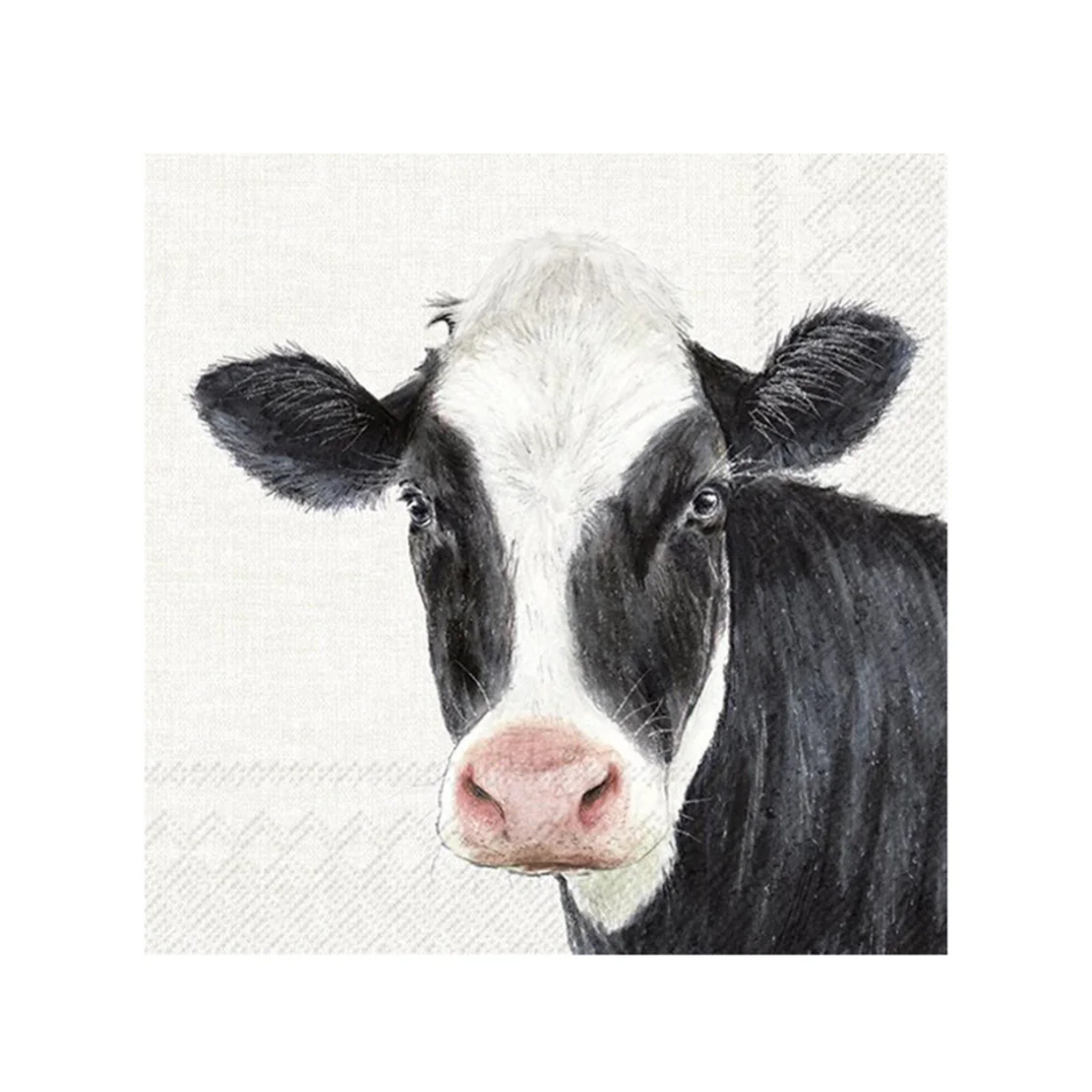 Ensemble de 20 serviettes en papier Crème Vache