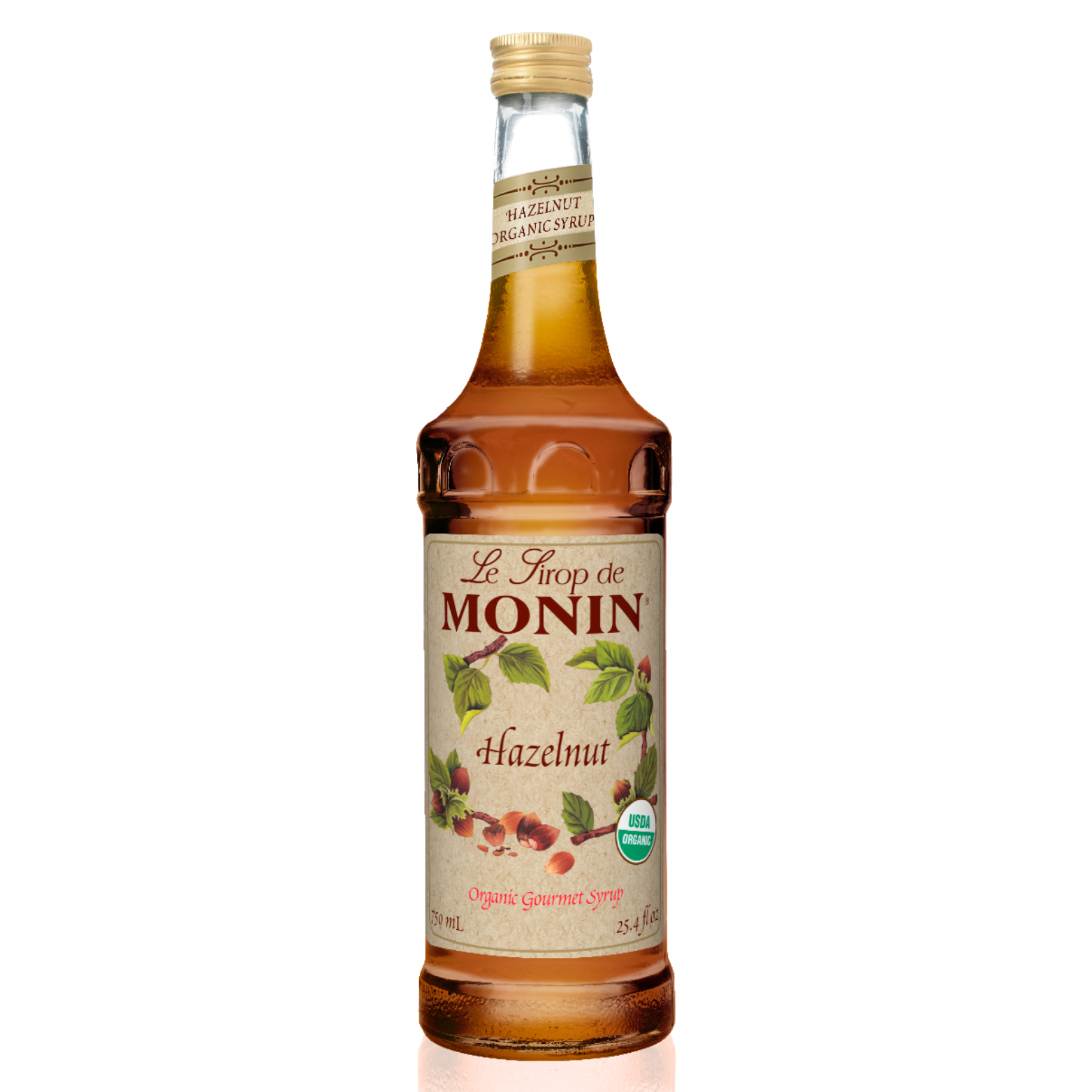 Organic Hazelnut Syrup 750ml - Monin
