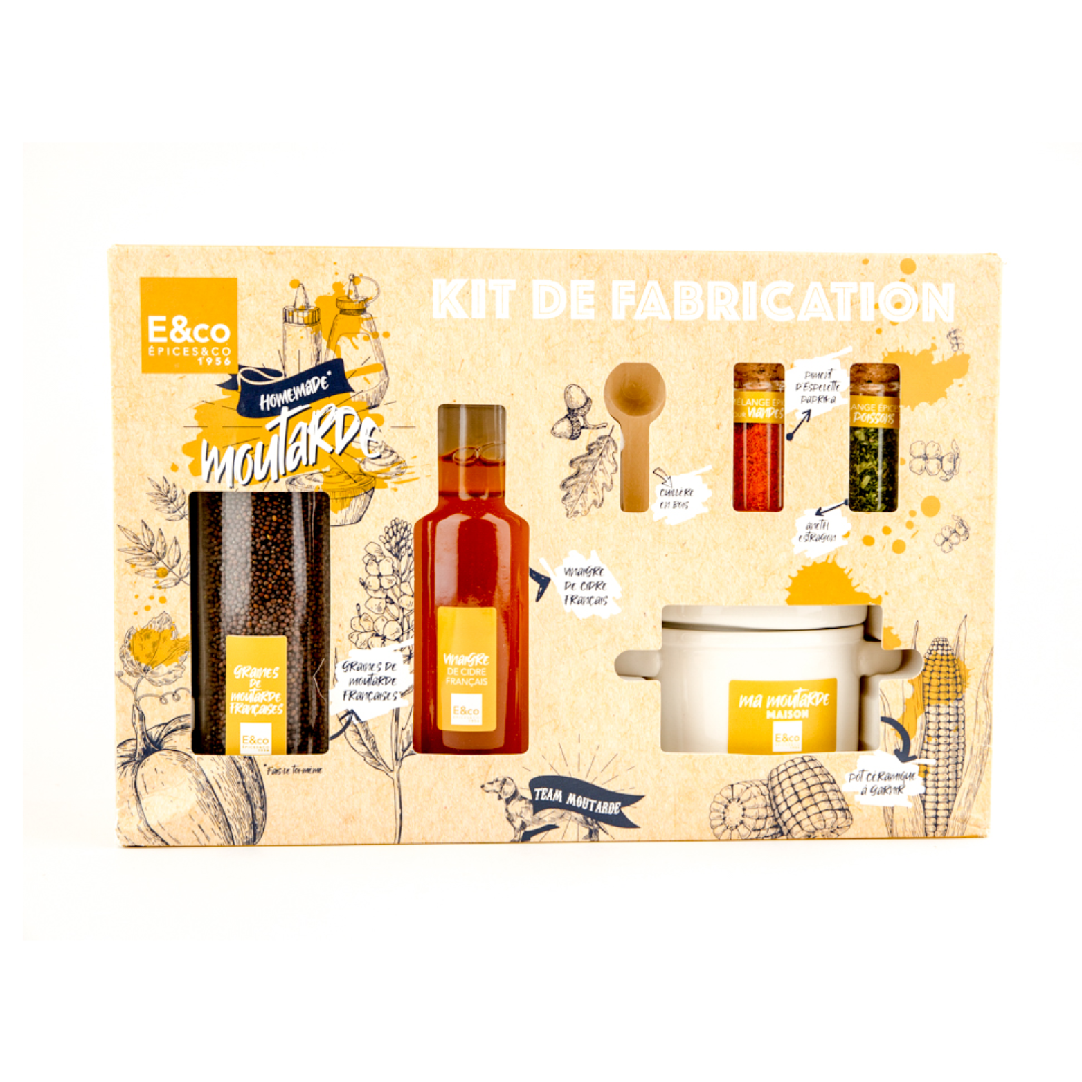 Ensemble de fabrication de moutarde maison