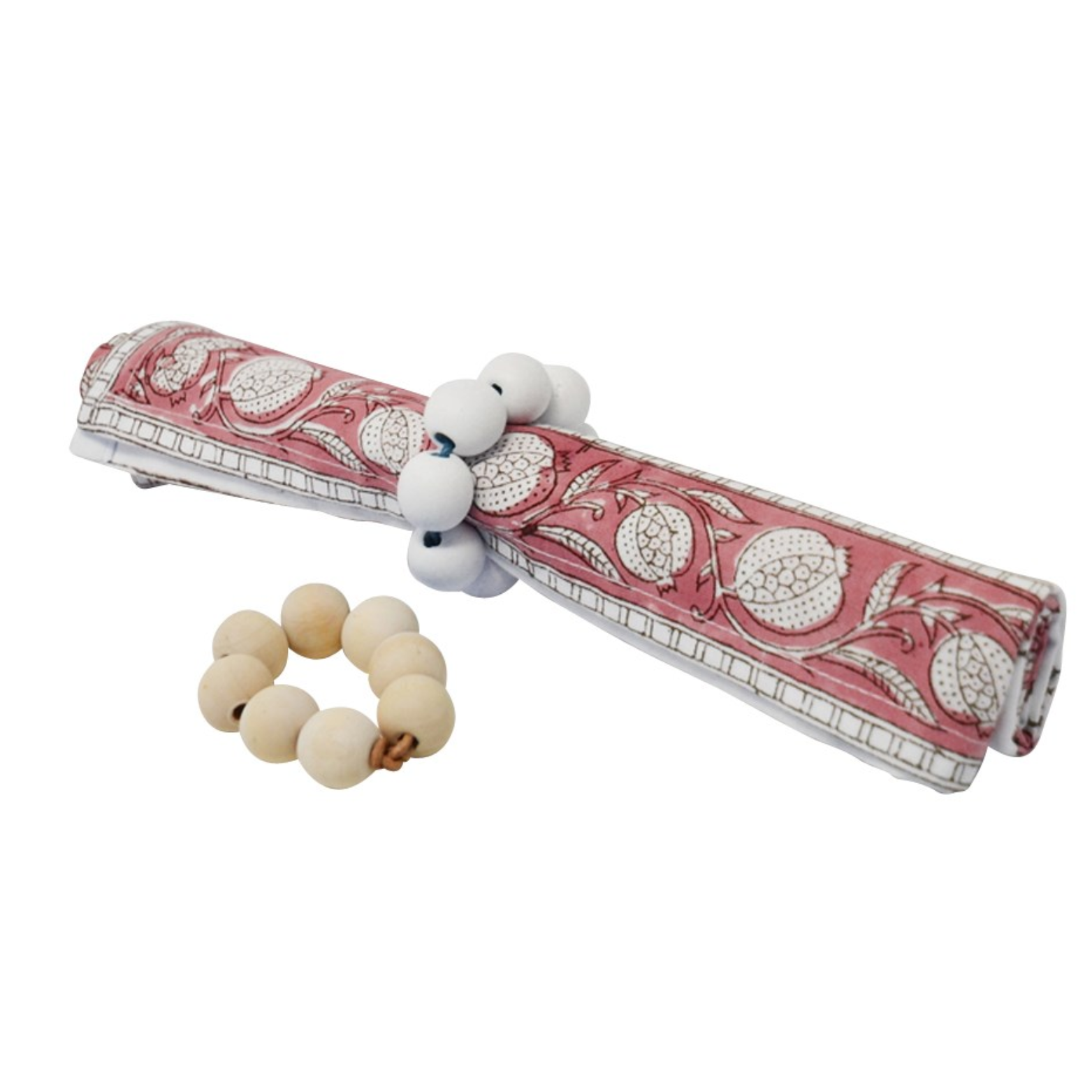 Natural Beads Napkin Ring