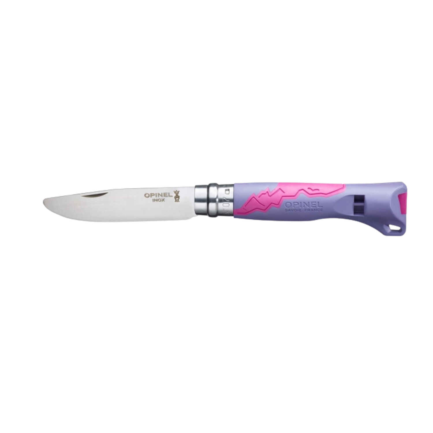 Couteau pliable Rose avec sifflet No 07 - Opinel
