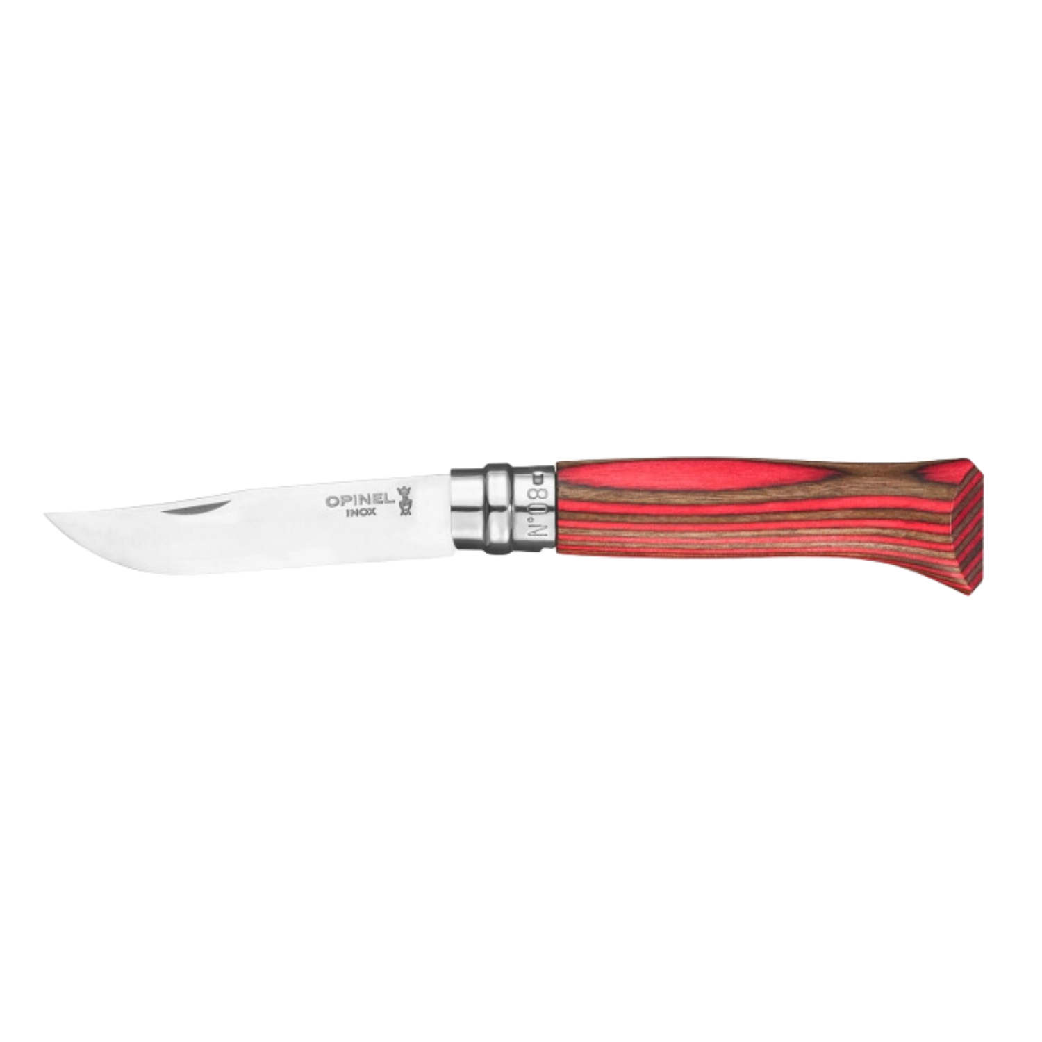 Couteau pliable Colorama Rouge No 08 - Opinel