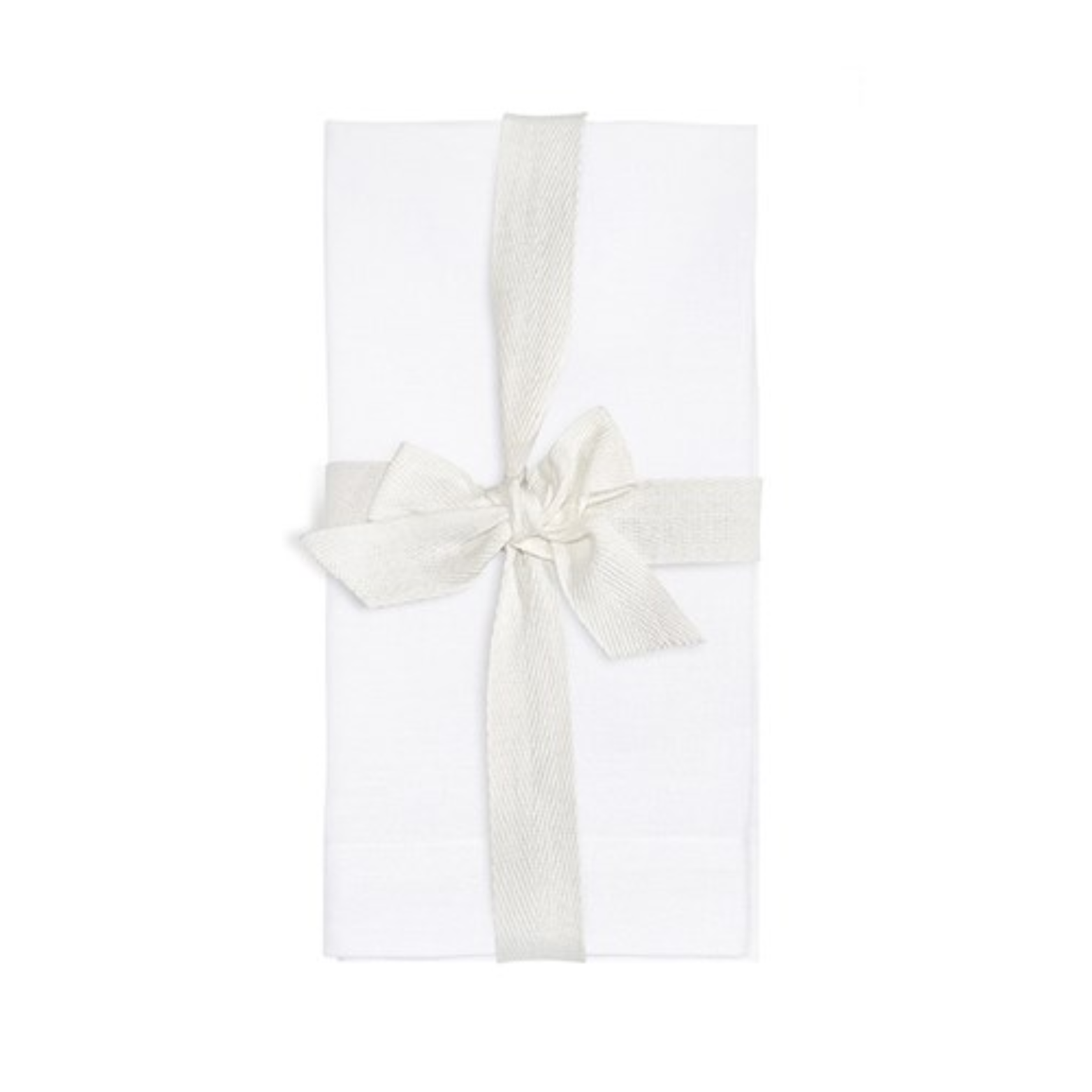 Ensemble de 4 serviettes de table en lin Blanc