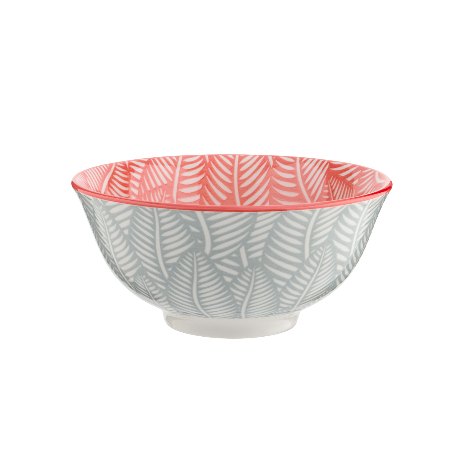 Bol Feuillage Rouge et gris 11.5cm - Trudeau