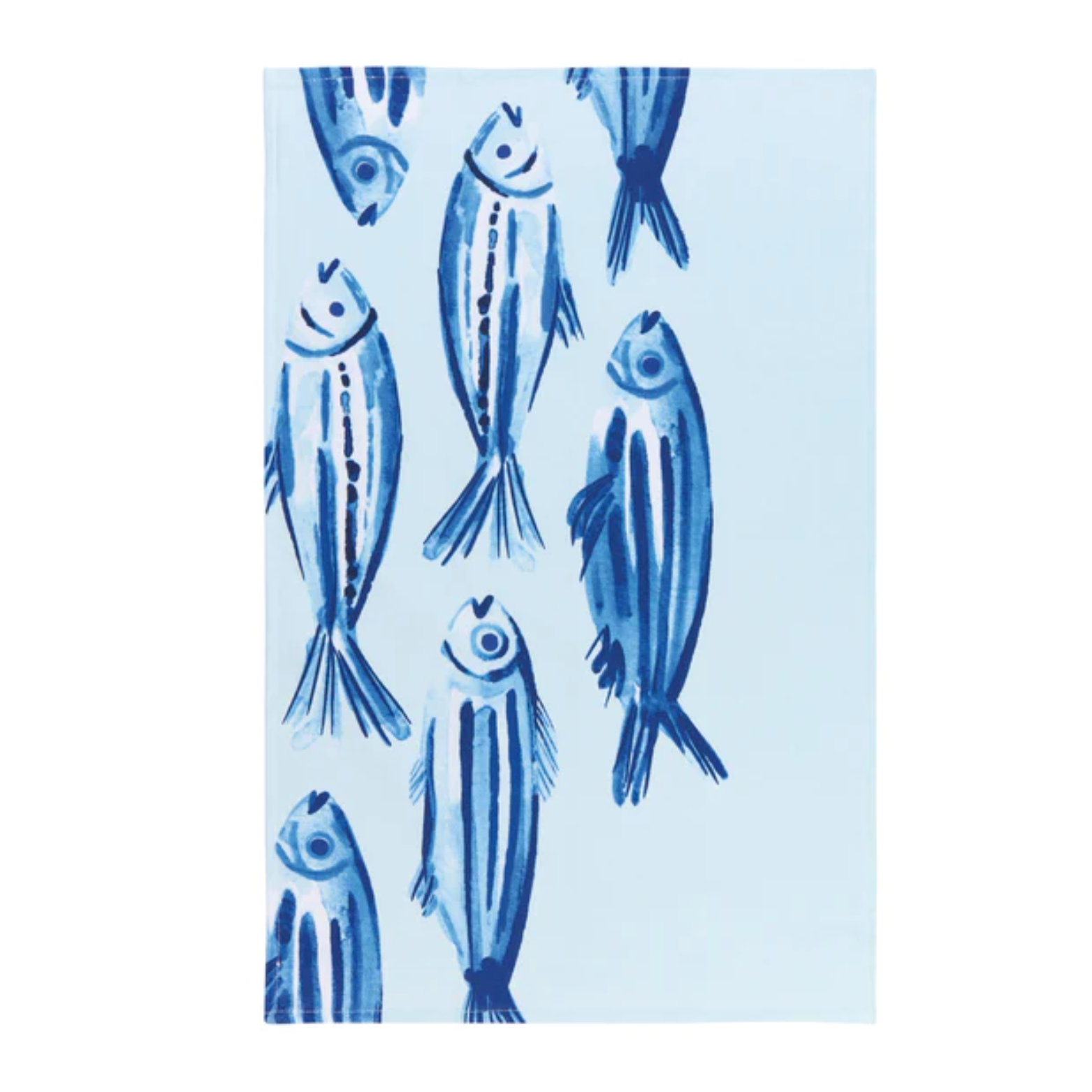 Essuie-tout réutilisable en fibre de coton Poissons