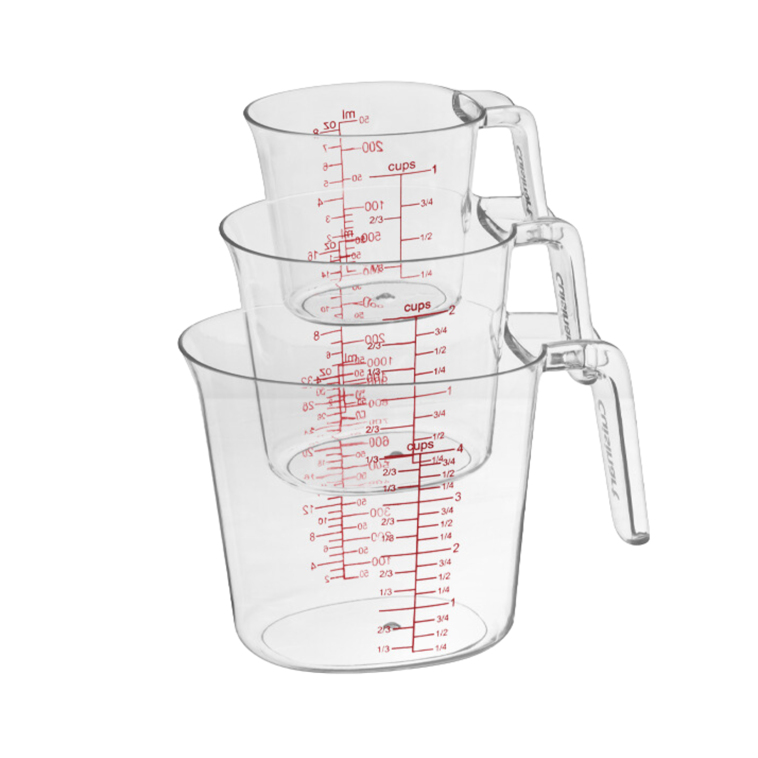 Set of 3 nesting measuring cups - Cuisinart