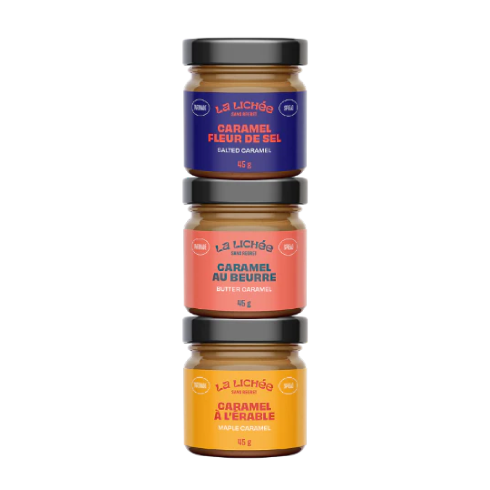 Trio de caramel classique - La lichée