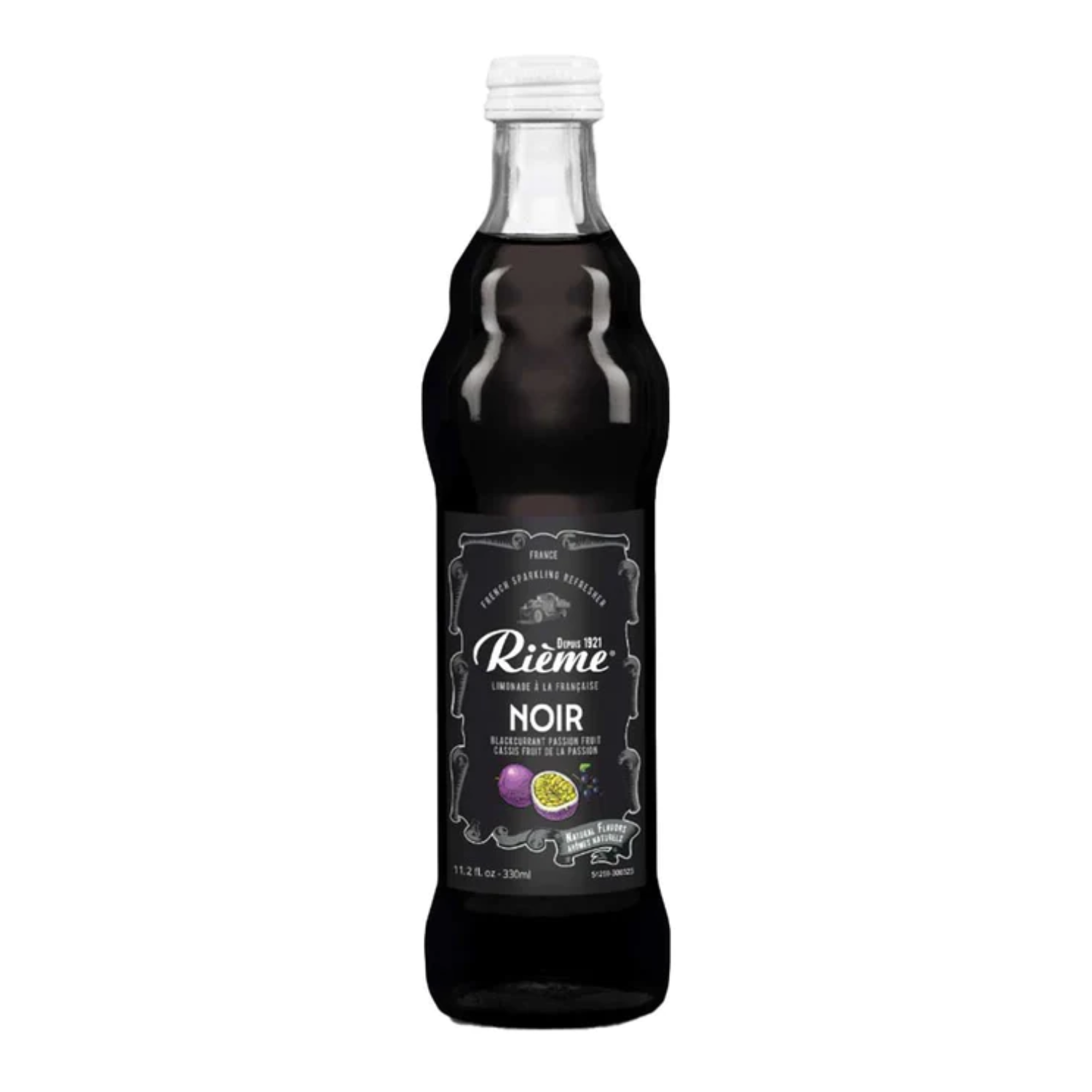 Limonade Noir Cassis et fruit de la passion 330ml - Rième