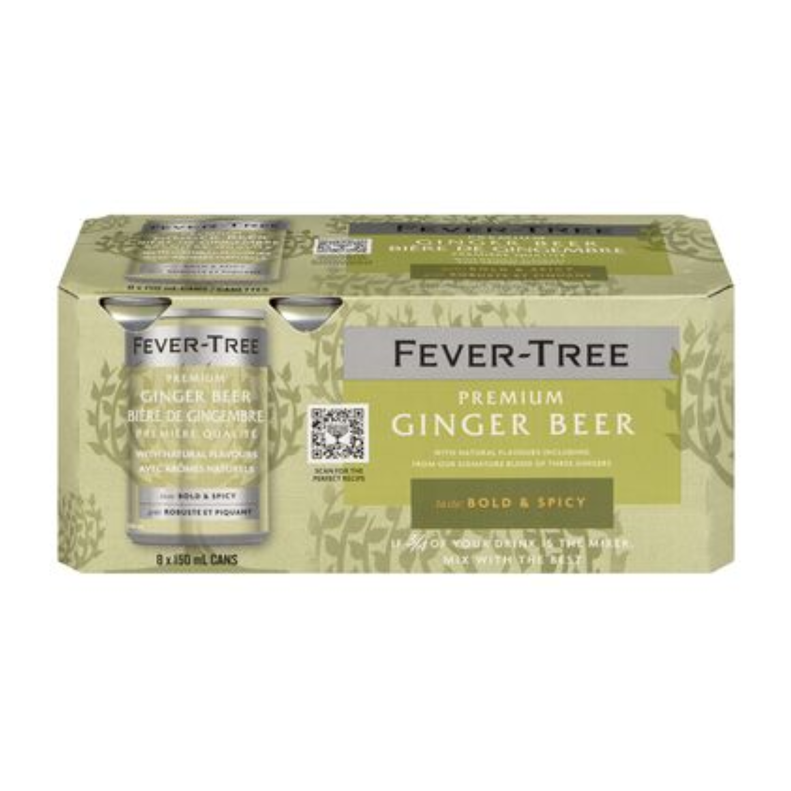 Ensemble de 8 canettes de bière au gingembre 150ml - Fever-Tree