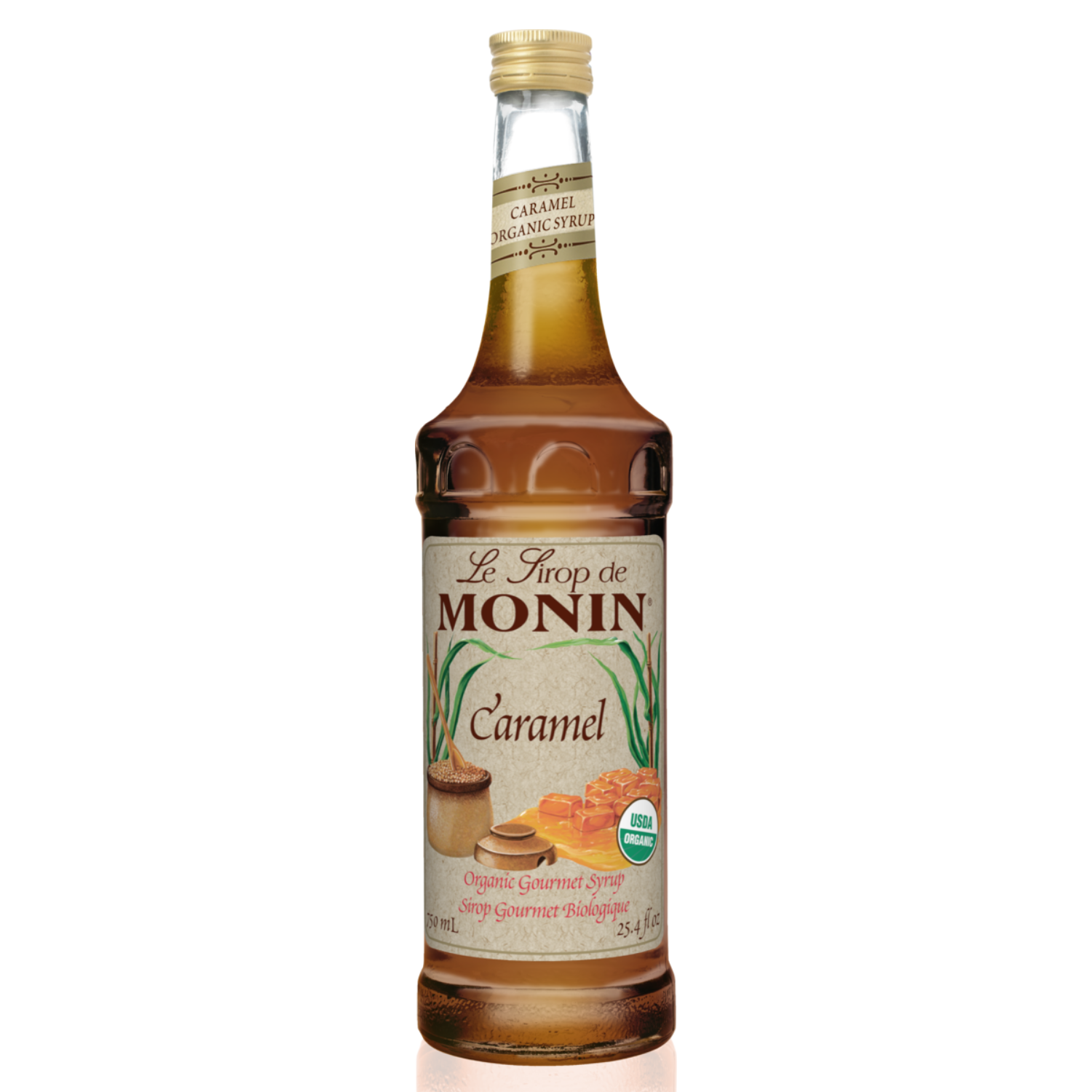 Organic Caramel Syrup 750ml - Monin