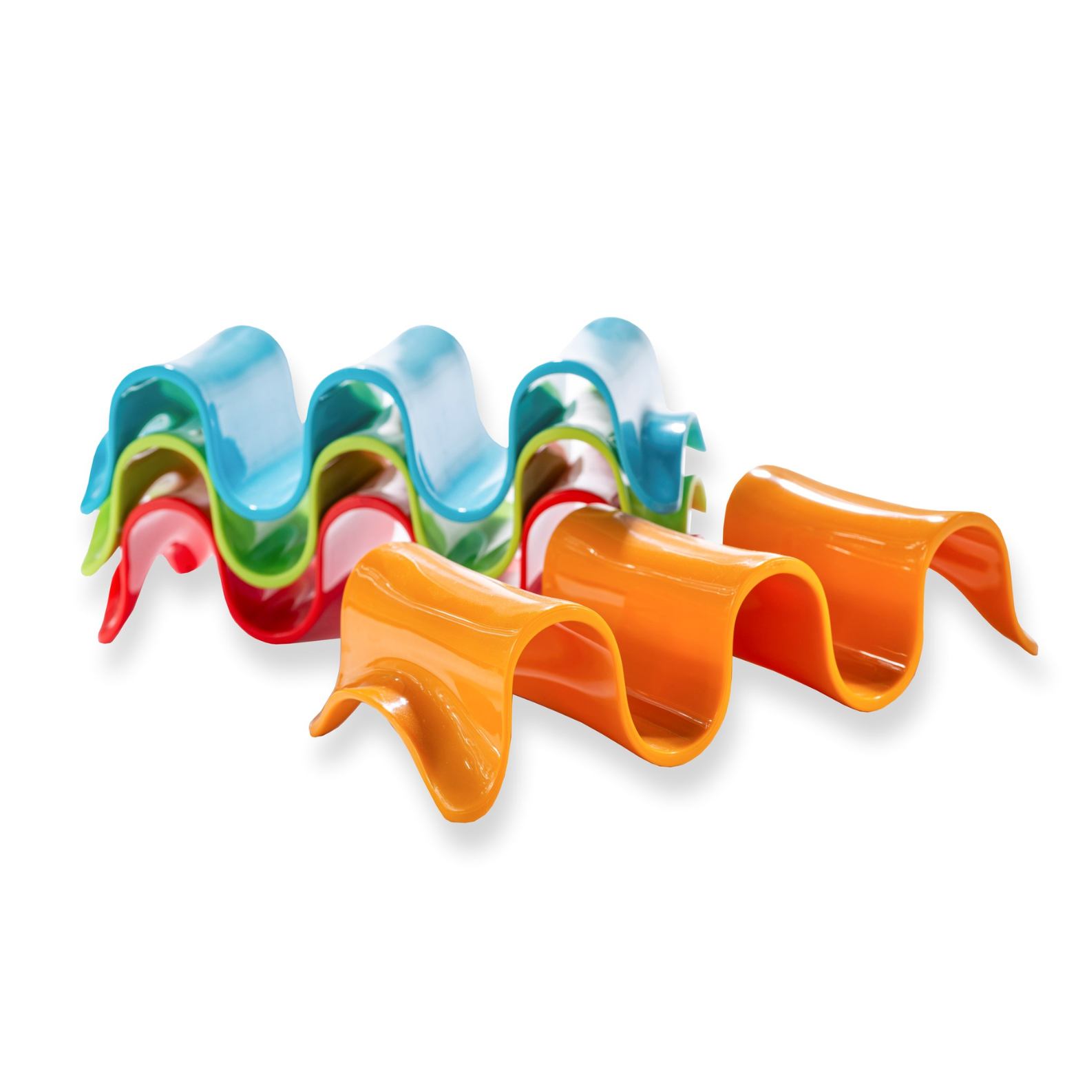 Ensemble de 4 supports à tacos Multicolore