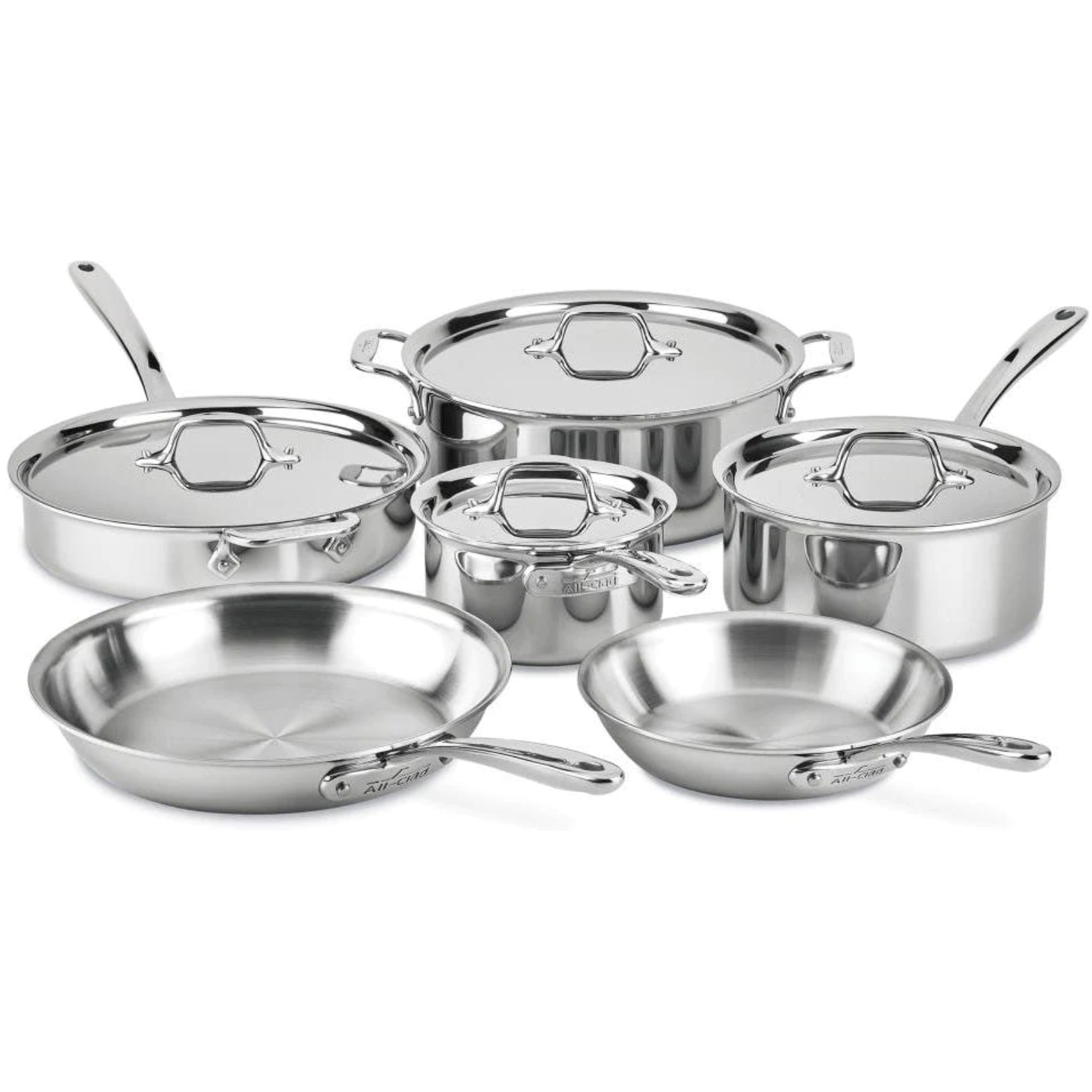 Batterie de cuisine en graphite 10 pièces - All Clad