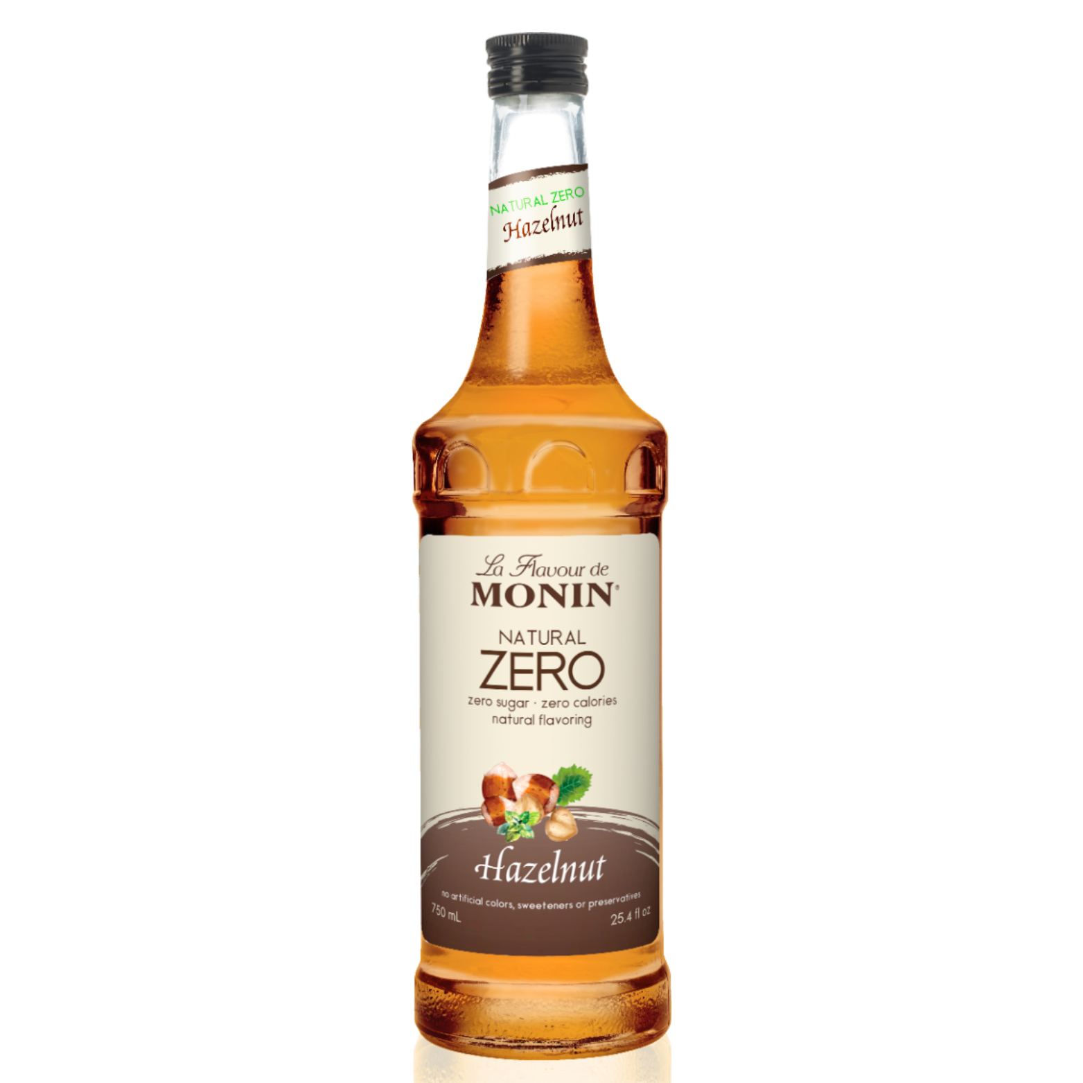 Zero Calorie Hazelnut Syrup 750ml - Monin