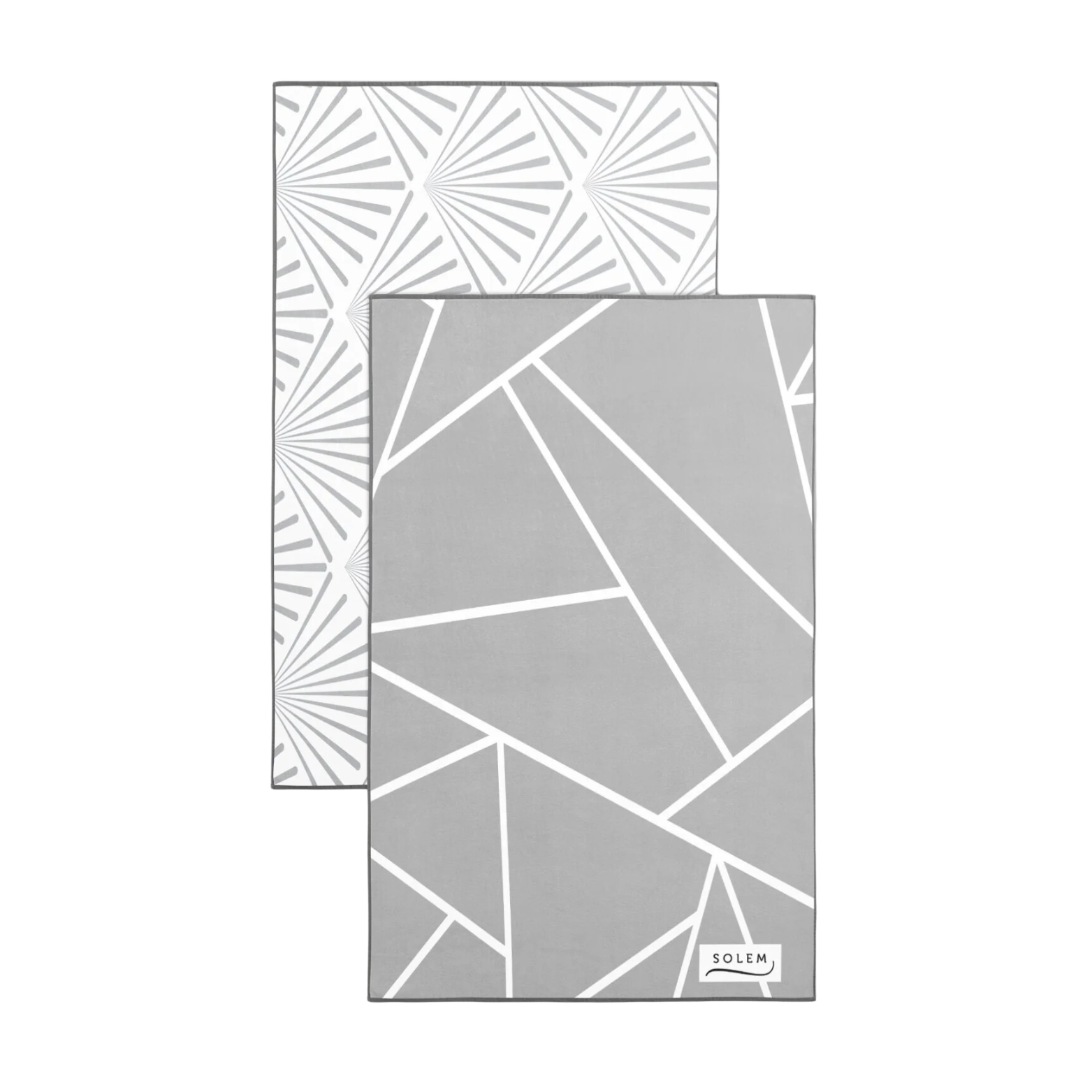 Ensemble de 2 linges à vaisselle Les Raffinées Gris - Solem