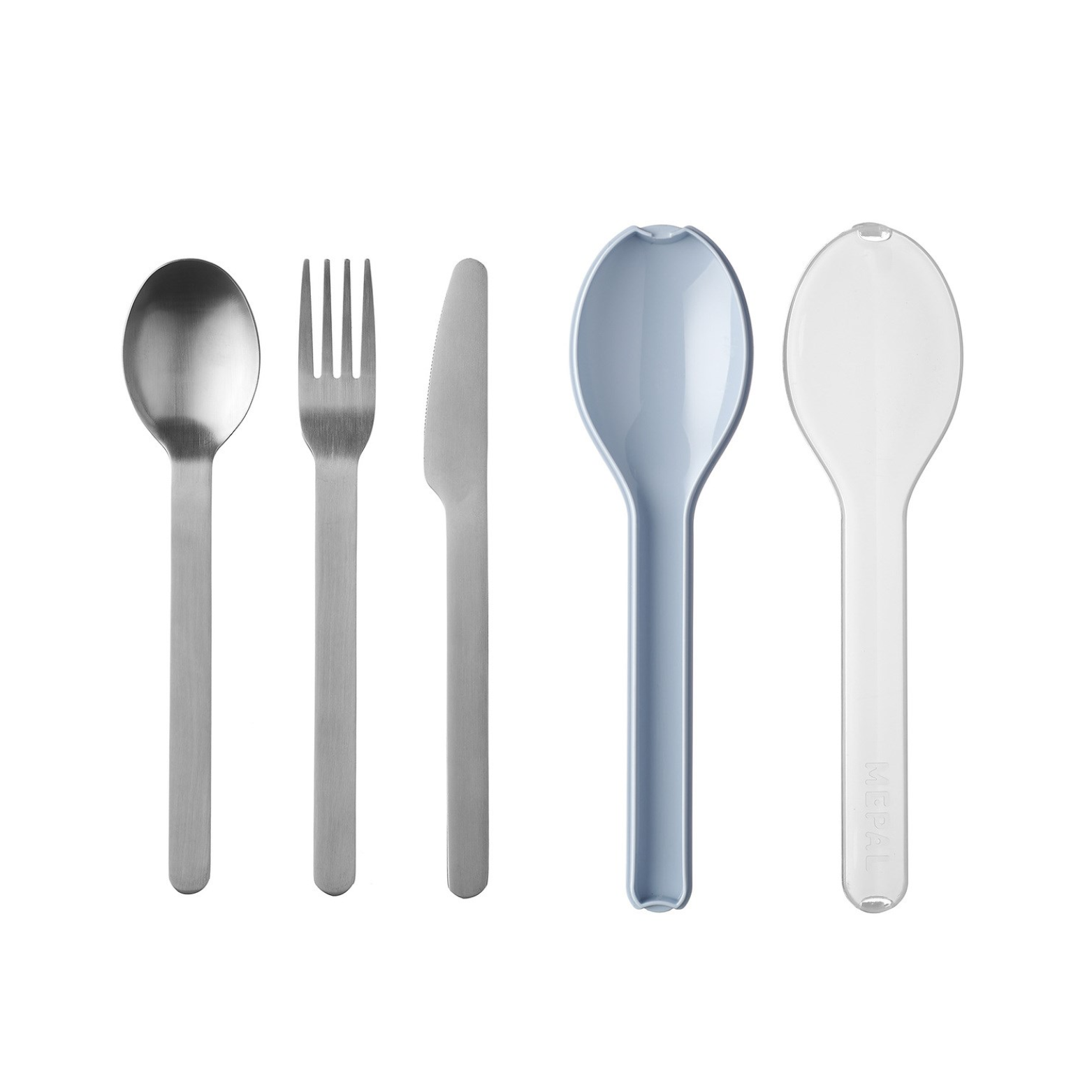 Ensemble de 3 ustensiles pour lunch Bleu denim - Mepal