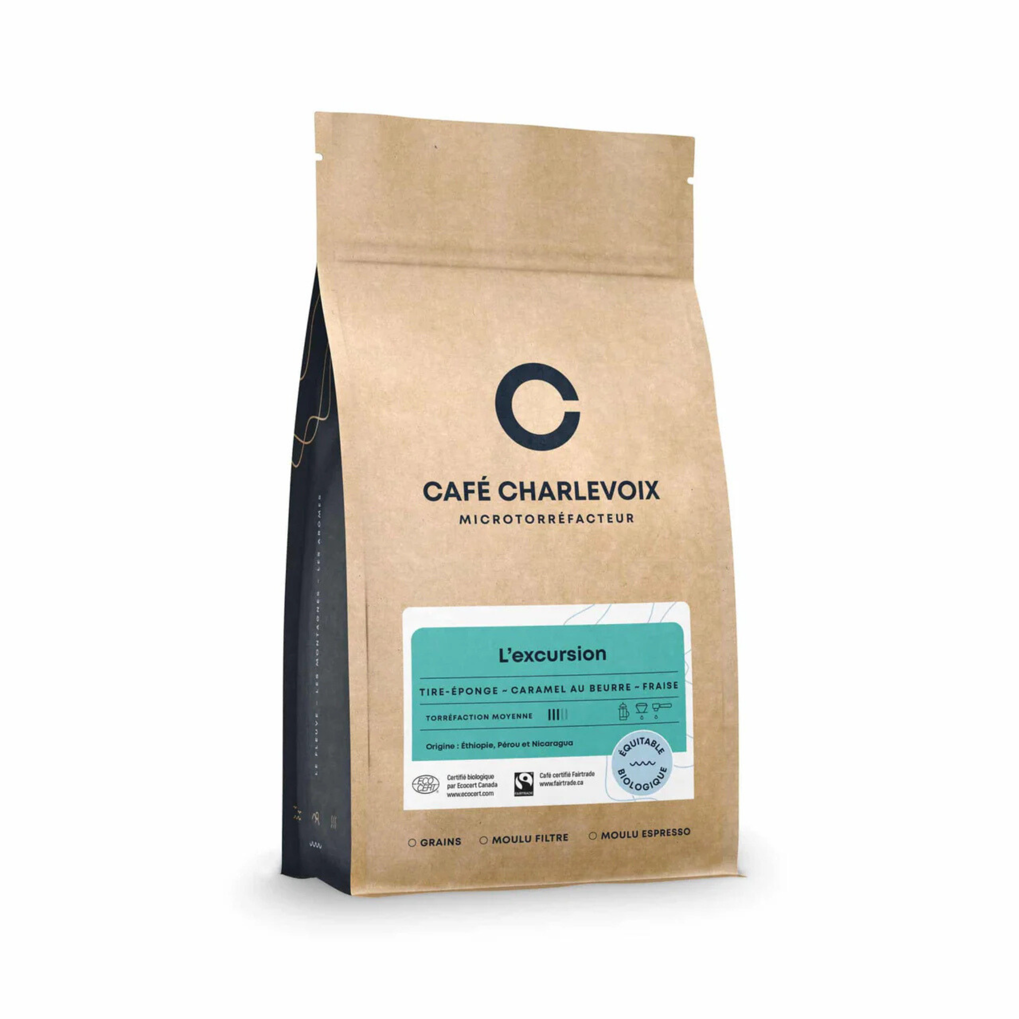 Café en grains L'excursion 1 kg - Café Charlevoix