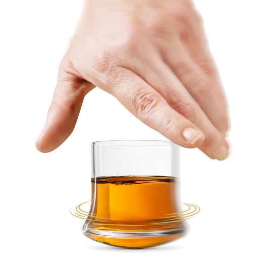 Ensemble de 4 verres à whisky tournants Revolve