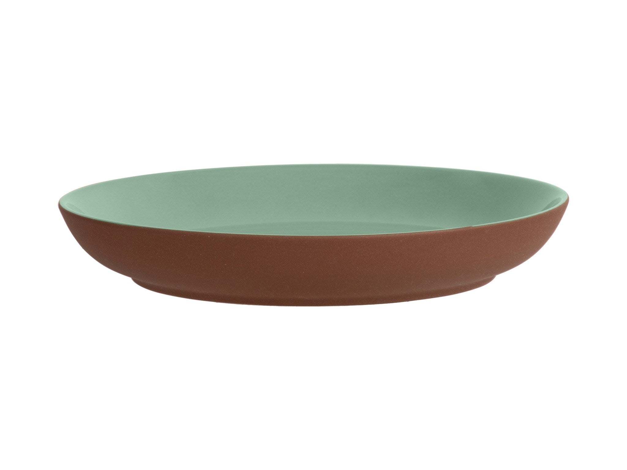 Sienna Deep Plate Earth and Teal 19cm - Maxwell &amp; Williams