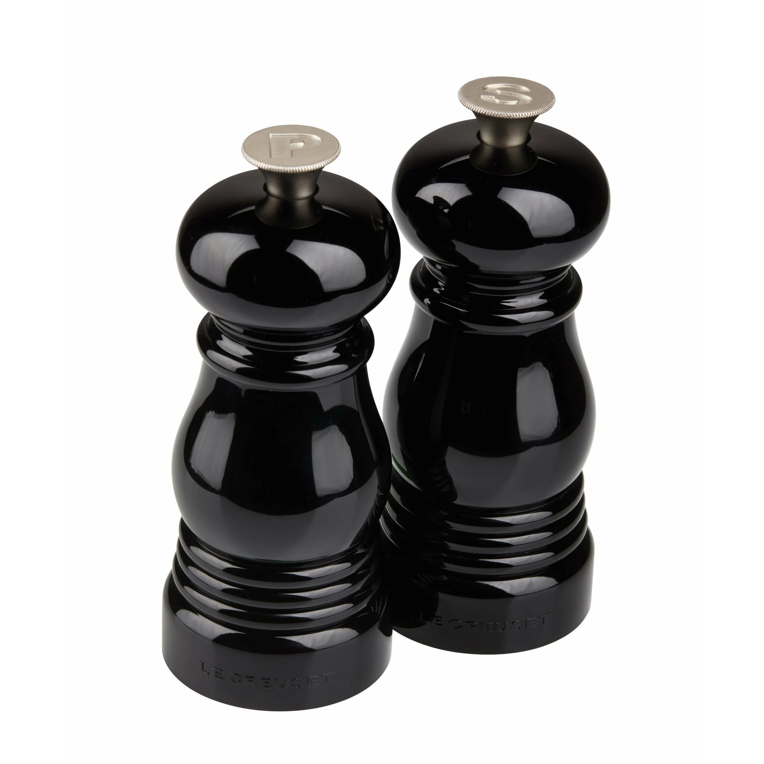Le Creuset Black Salt and Pepper Shaker Set 11cm