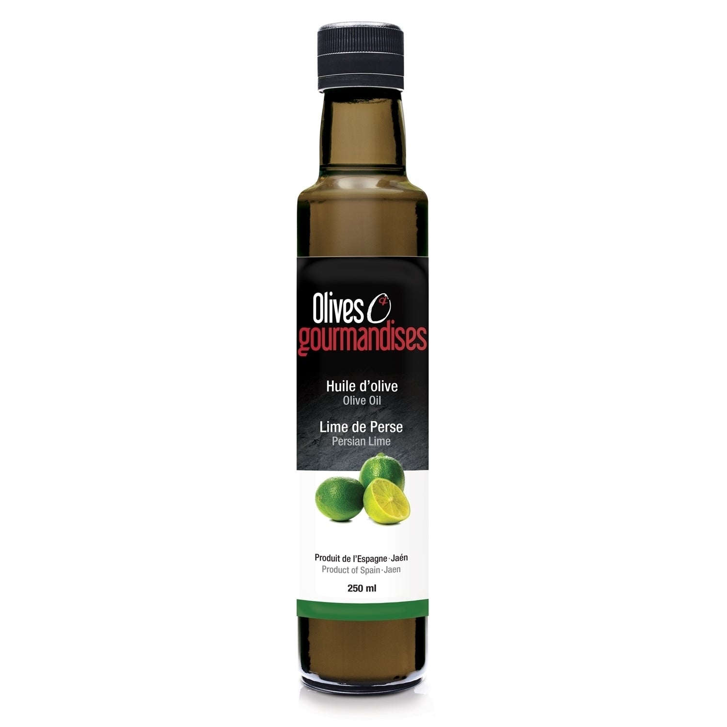 Huile d'olive à la lime de Perse 250ml - Olives & gourmandises