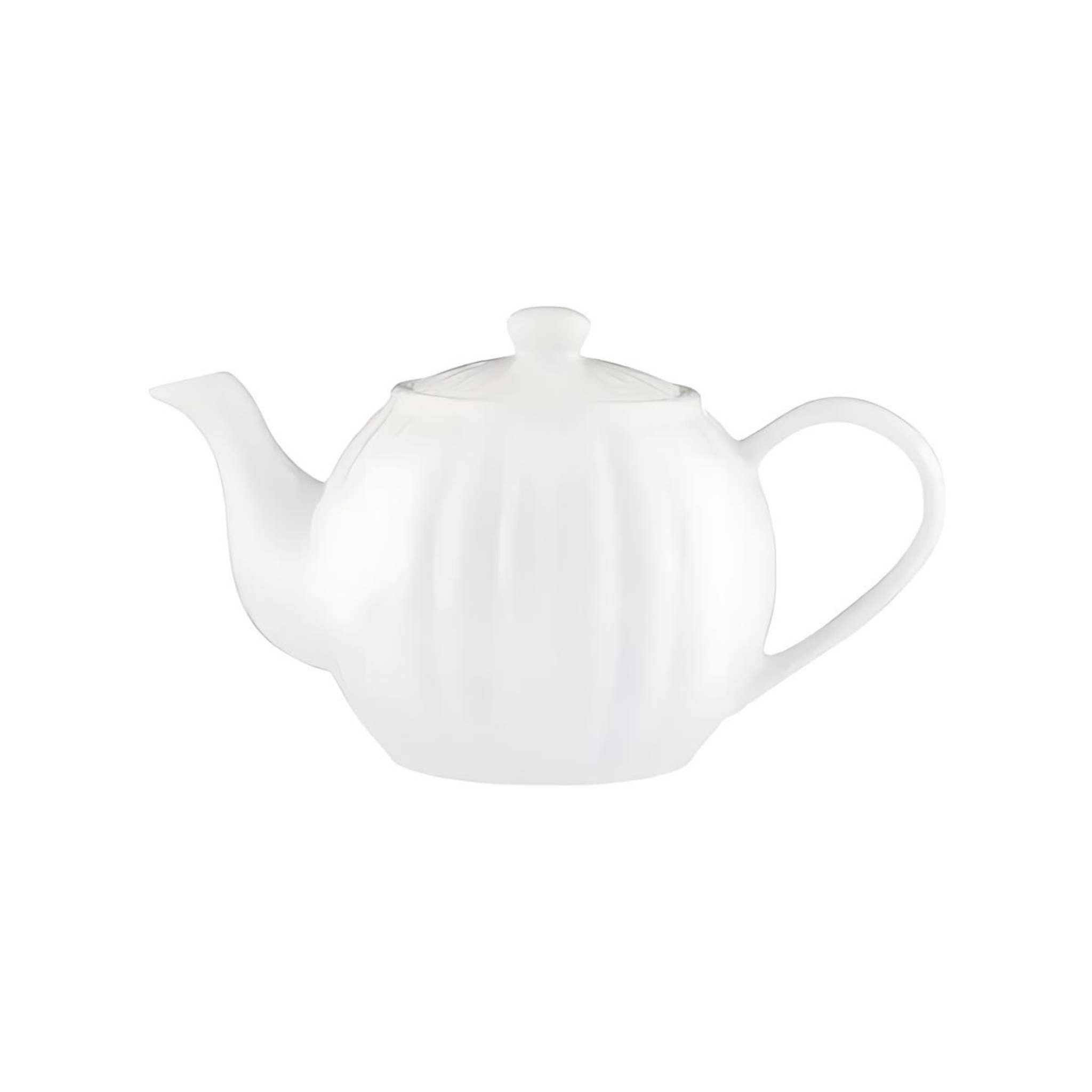 Théière Luxe en grès Blanche 6 tasses