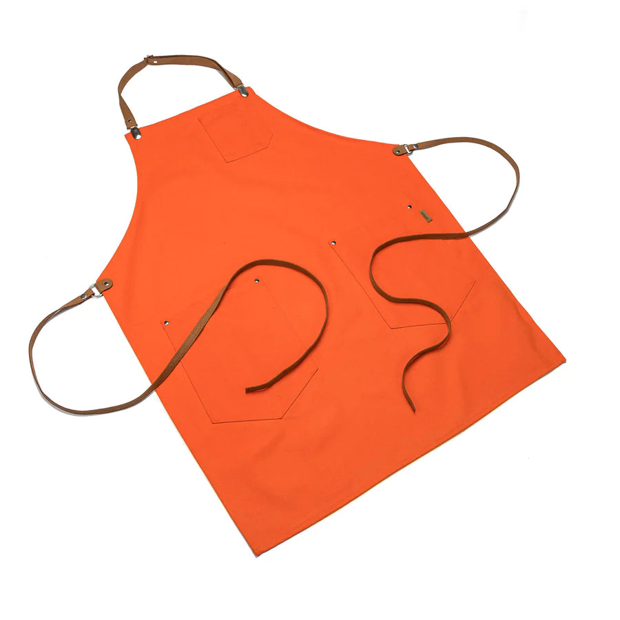 Patrizio Orange Apron - Maison Milan