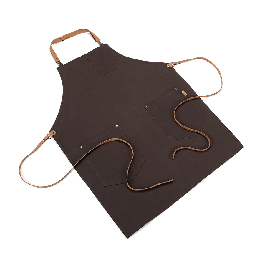 Patrizio Bordeaux Apron - Maison Milan