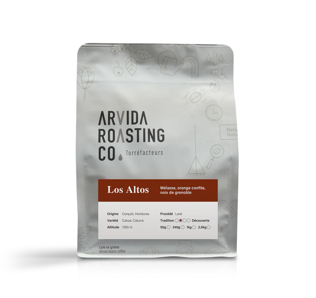 Café en grains Los Altos Honduras 340 g - Arvida Roasting Co