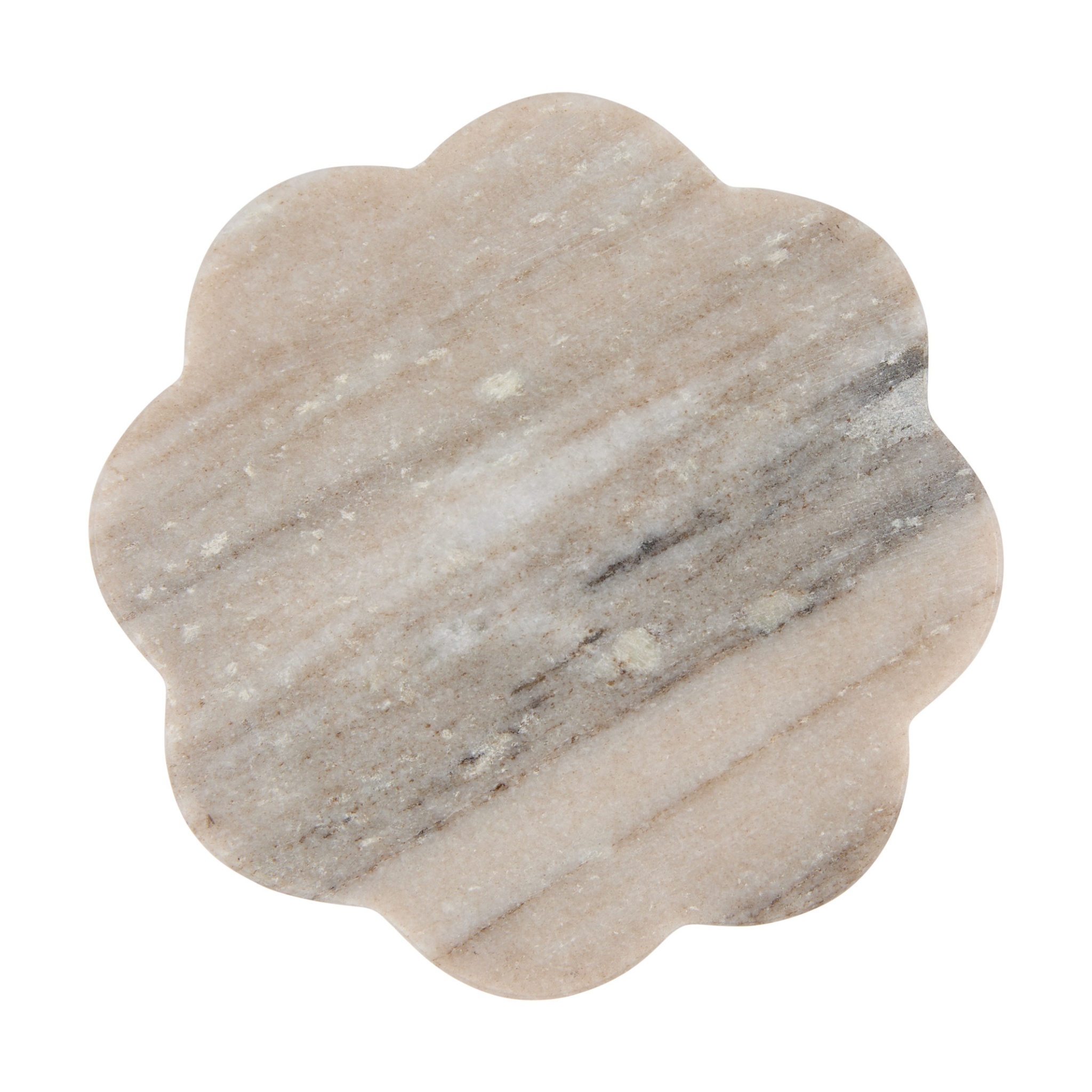 Sous-verre en marbre en forme de fleur Beige - Maxwell & Williams