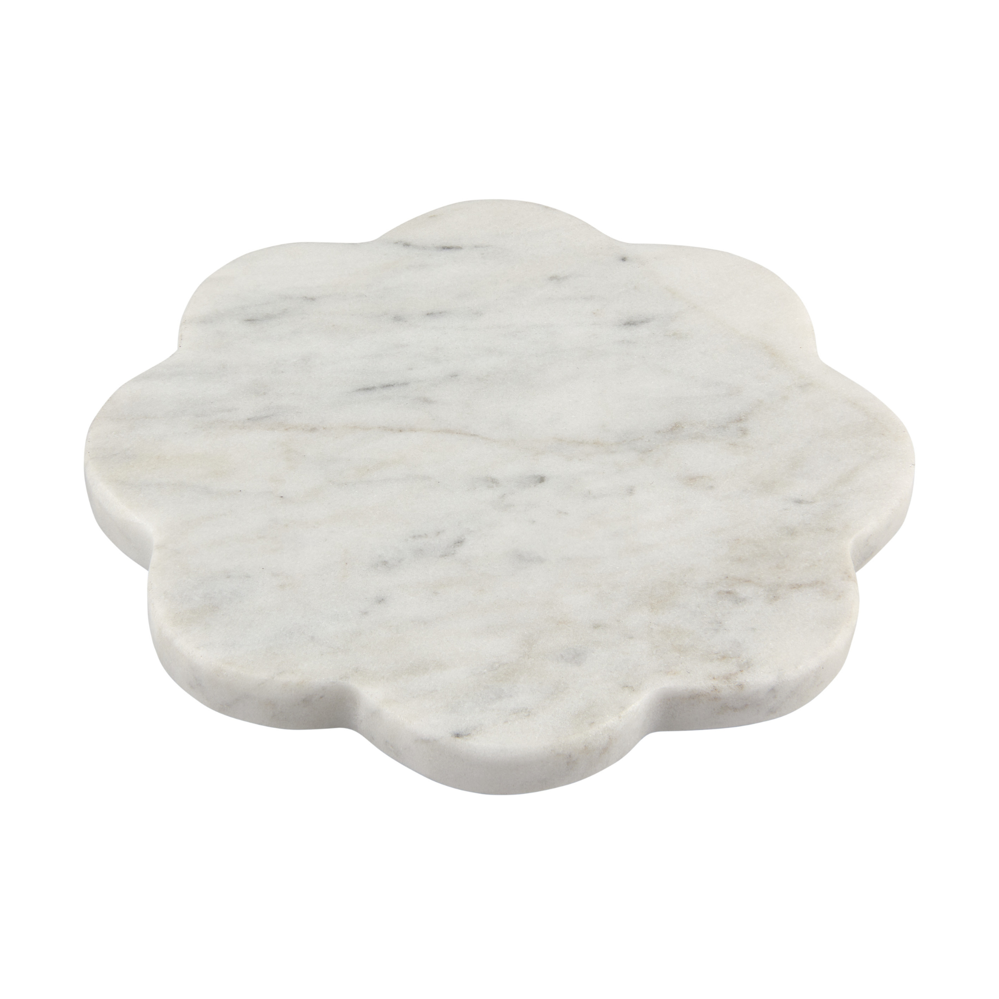 Sous-verre en marbre en forme de fleur Blanc - Maxwell & Williams