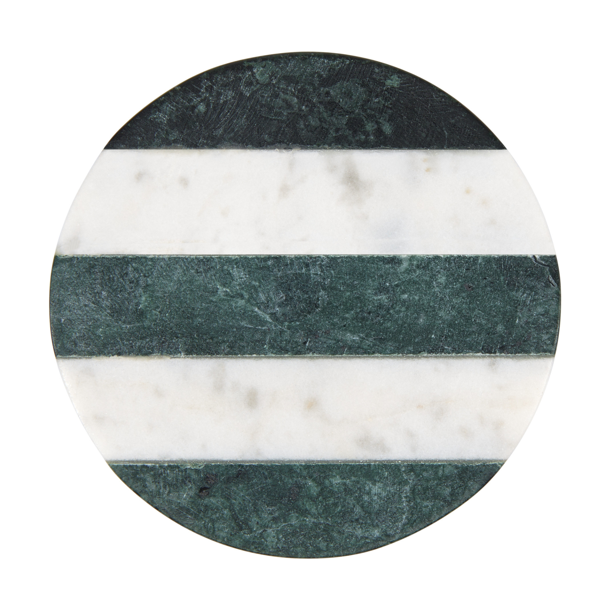 Sous-verre rond en marbre Blanc et Vert - Maxwell & Williams