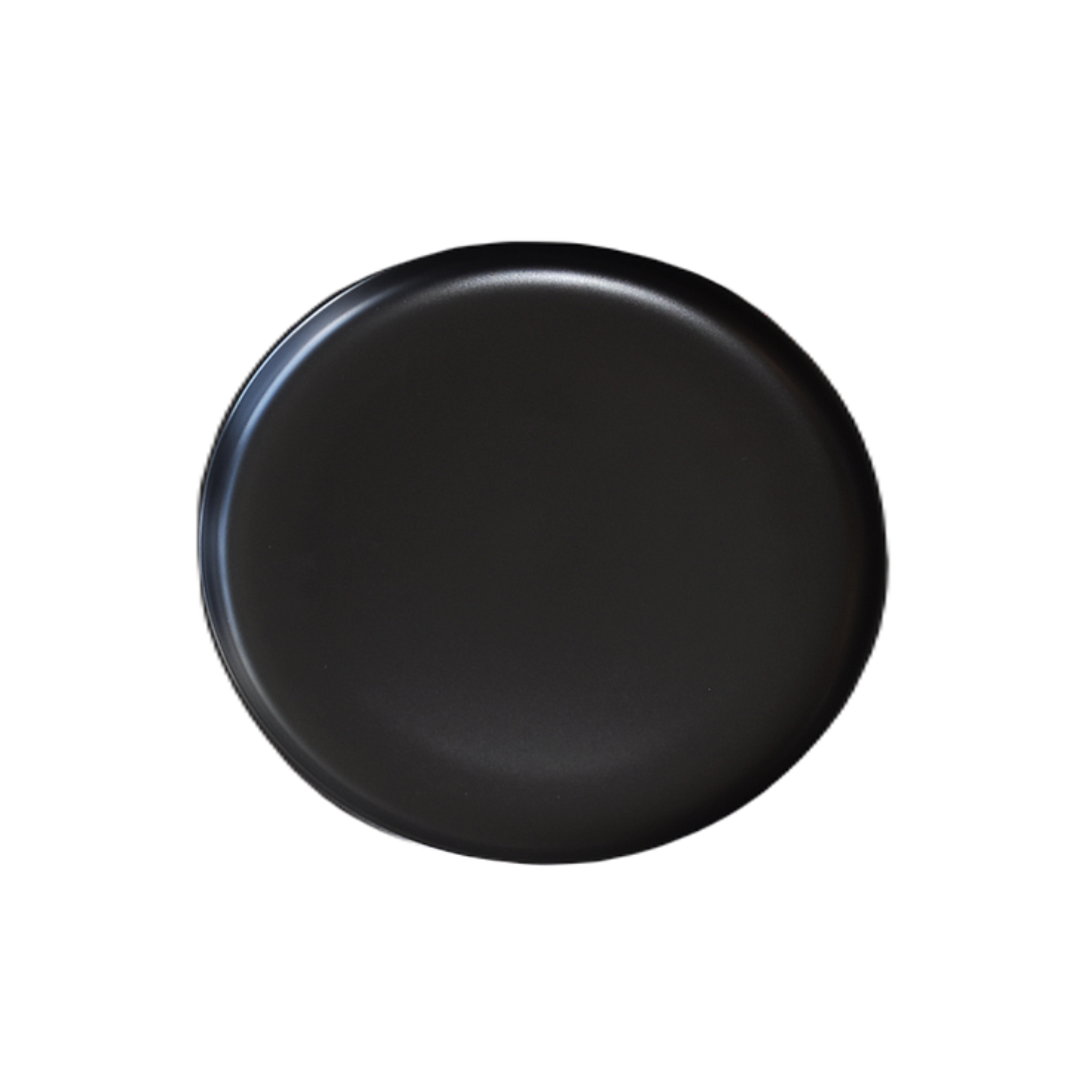 Assiette ronde noire Terra 7,25 po