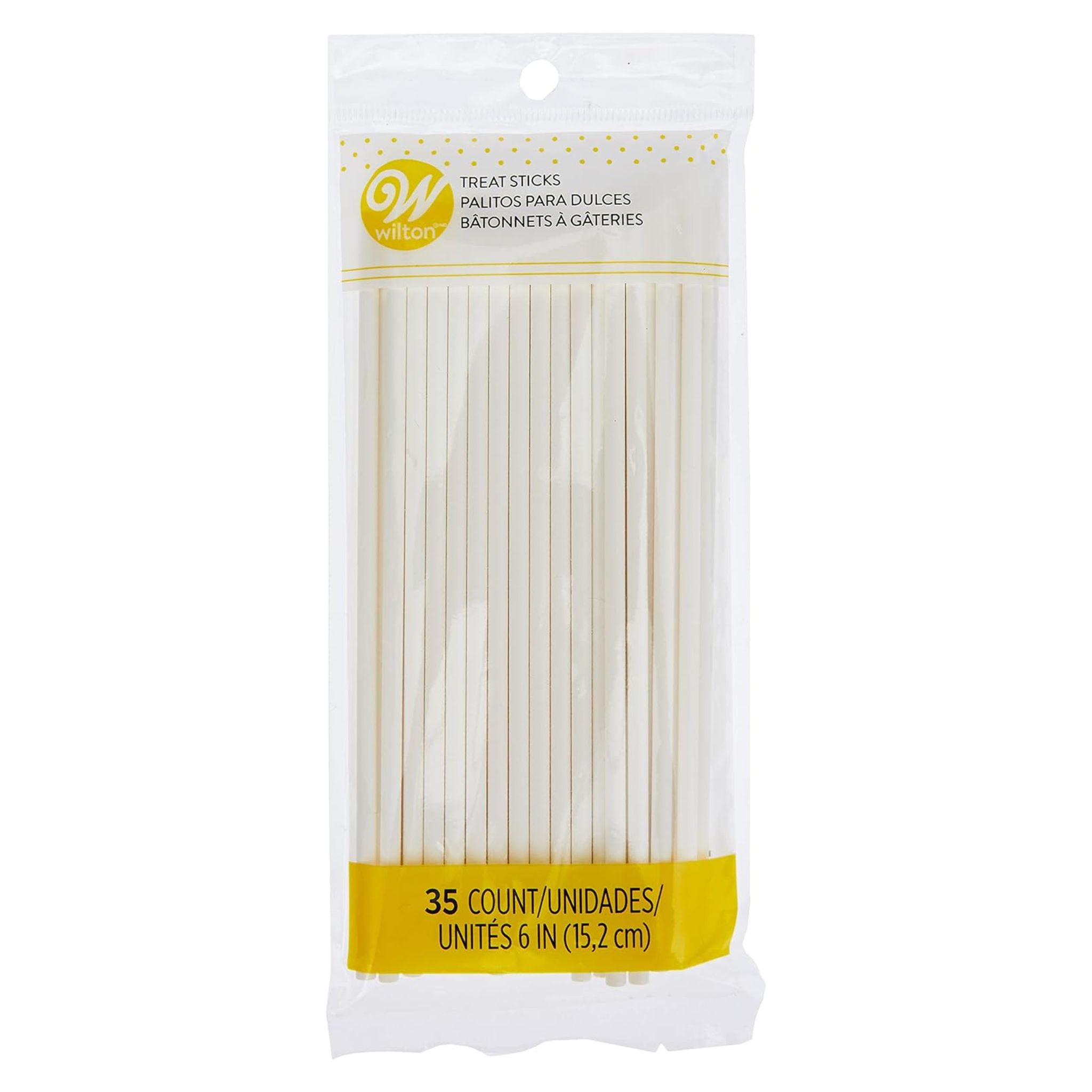 Ensemble de 35 bâtons à sucettes 15,2 cm - Wilton