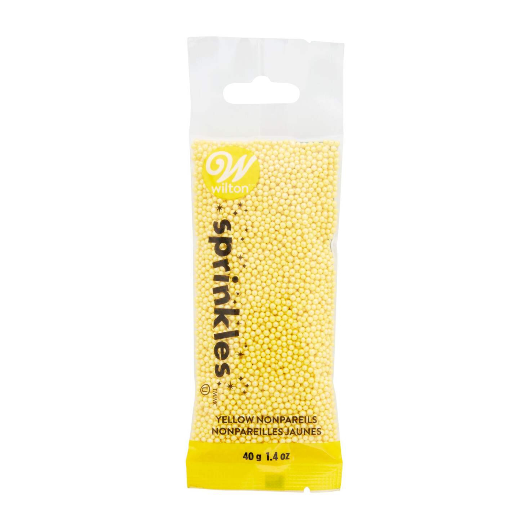 Perles décoratives comestibles jaunes 40 g - Wilton