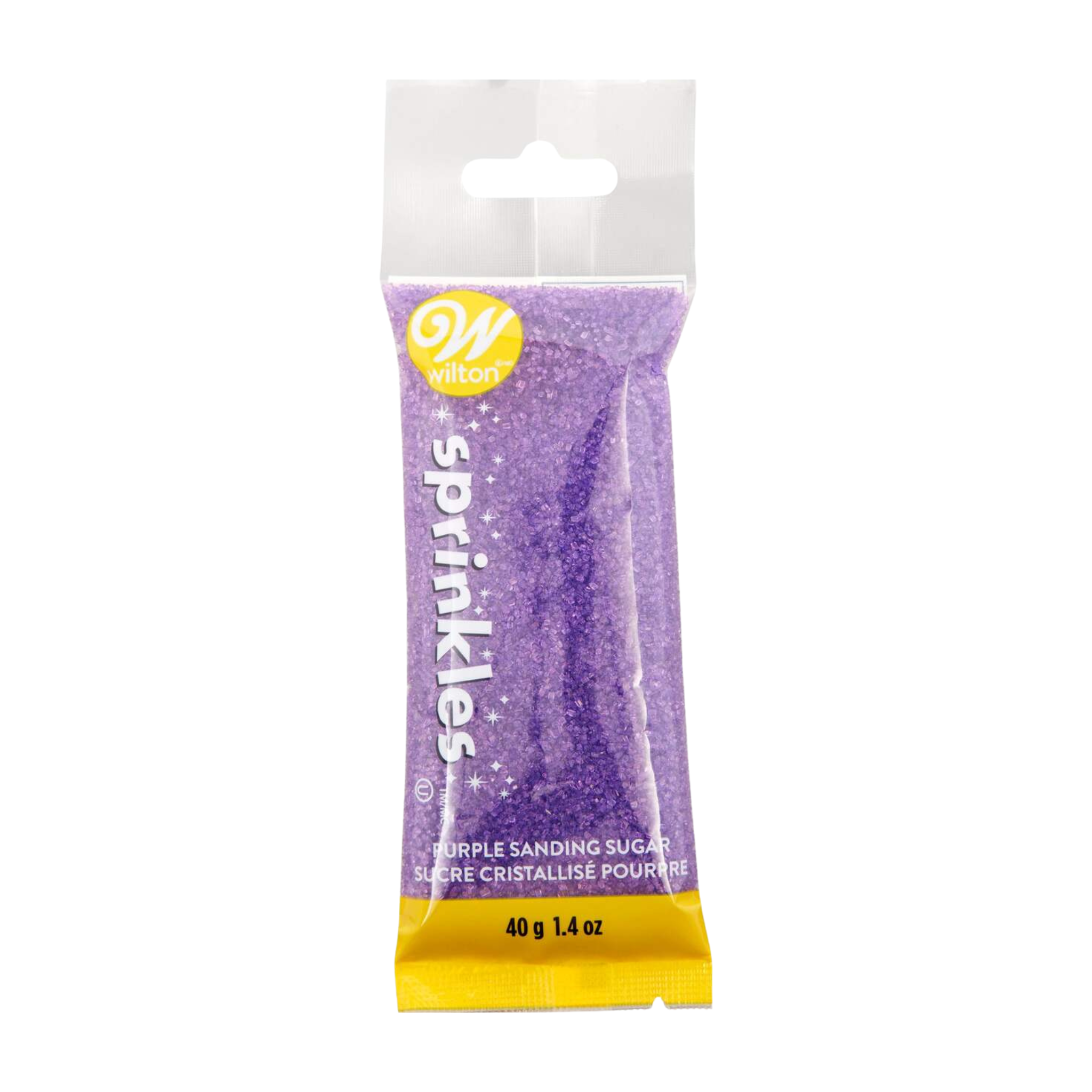 Sucre décoratif comestible mauve 40 g - Wilton