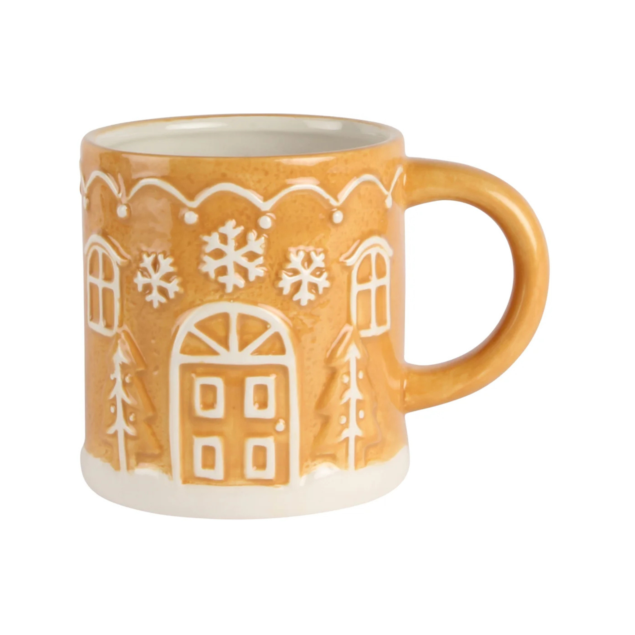 Tasse pain d'épice texturée beige 350 ml