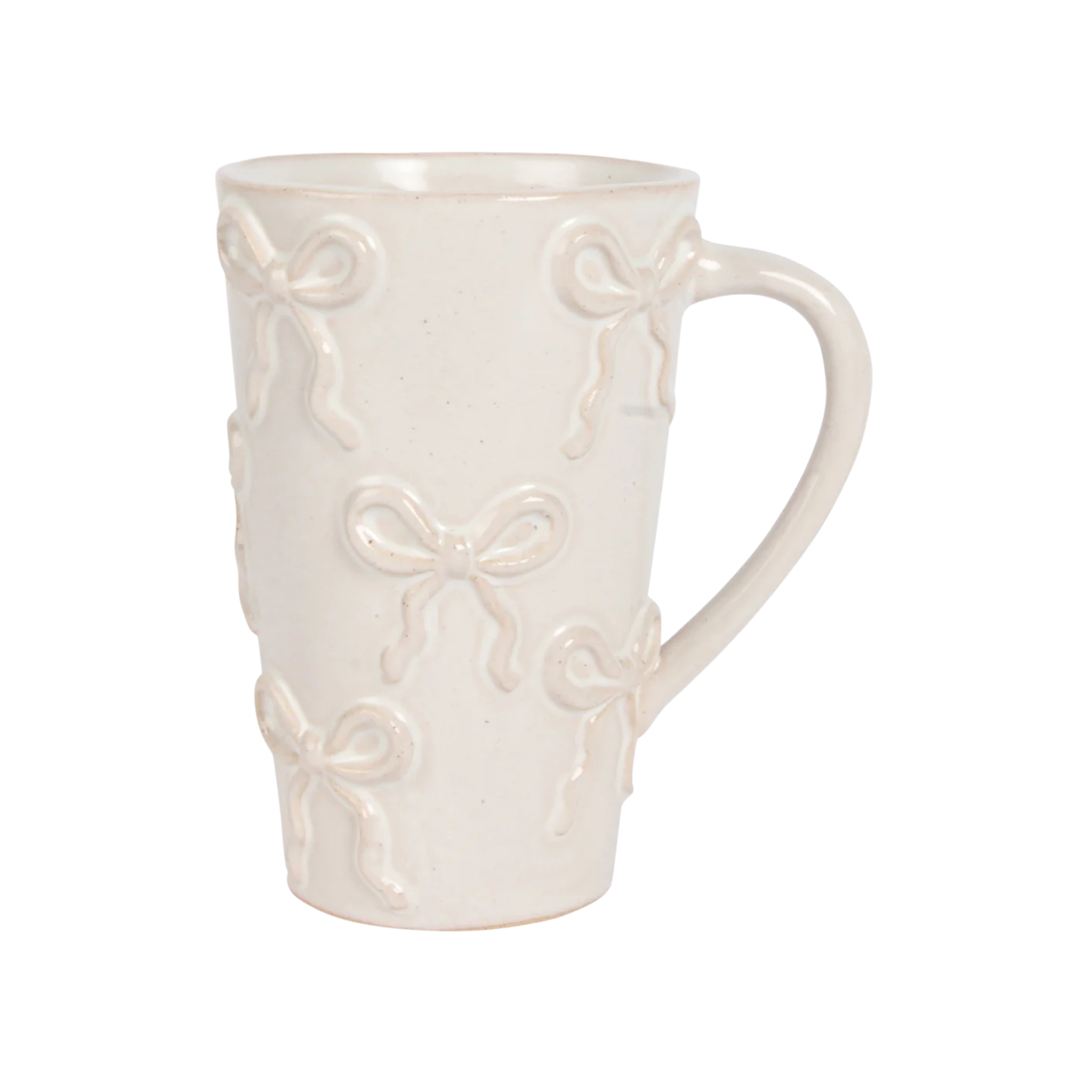 Tasse texturée blanche avec boucles 475 ml