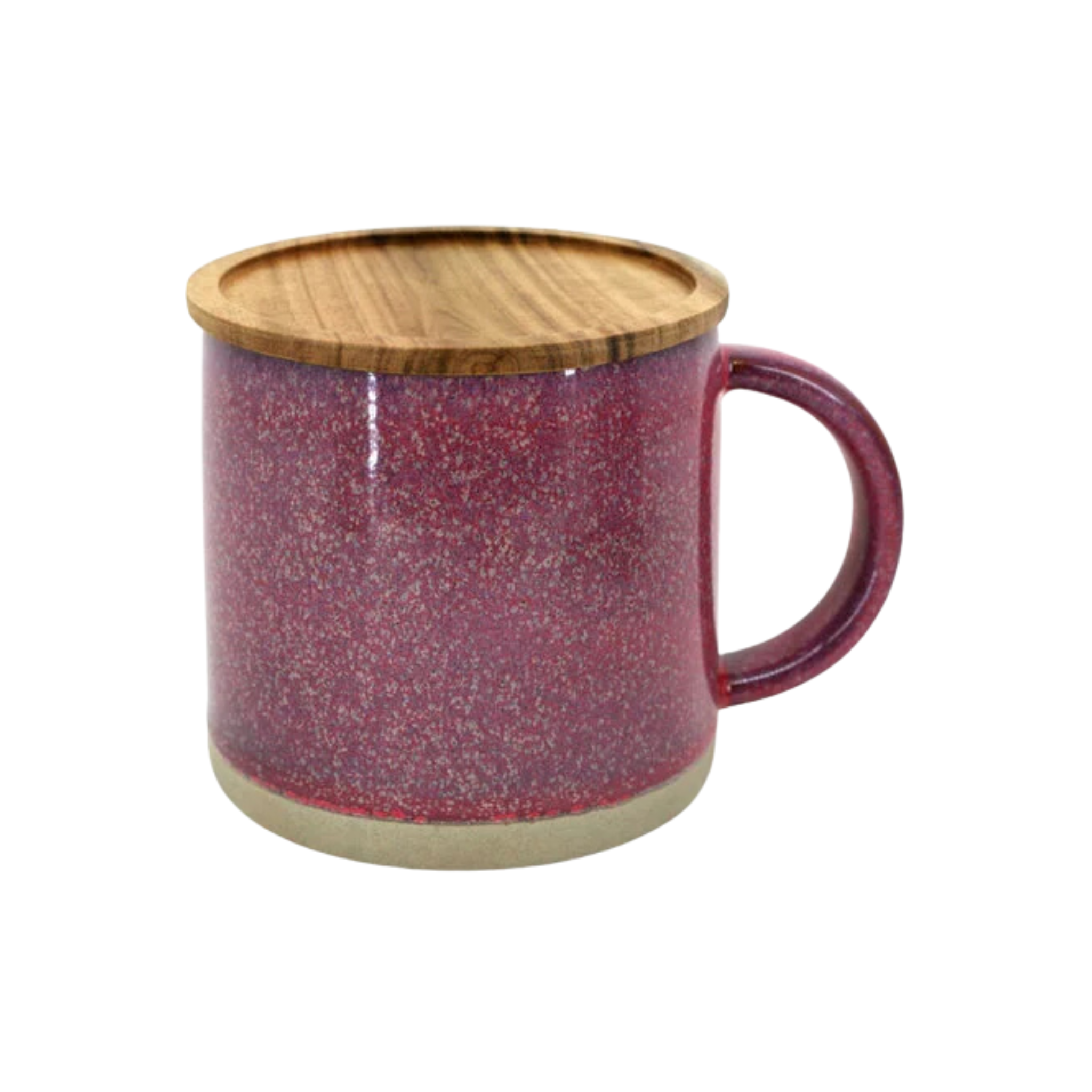 Tasse mauve lustrée avec couvercle 400 ml - BIA