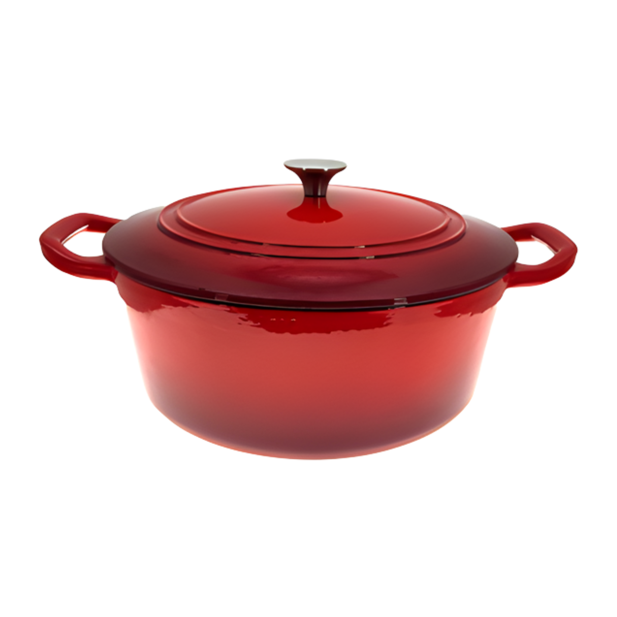 Cocotte ronde en fonte rouge 6,2 L
